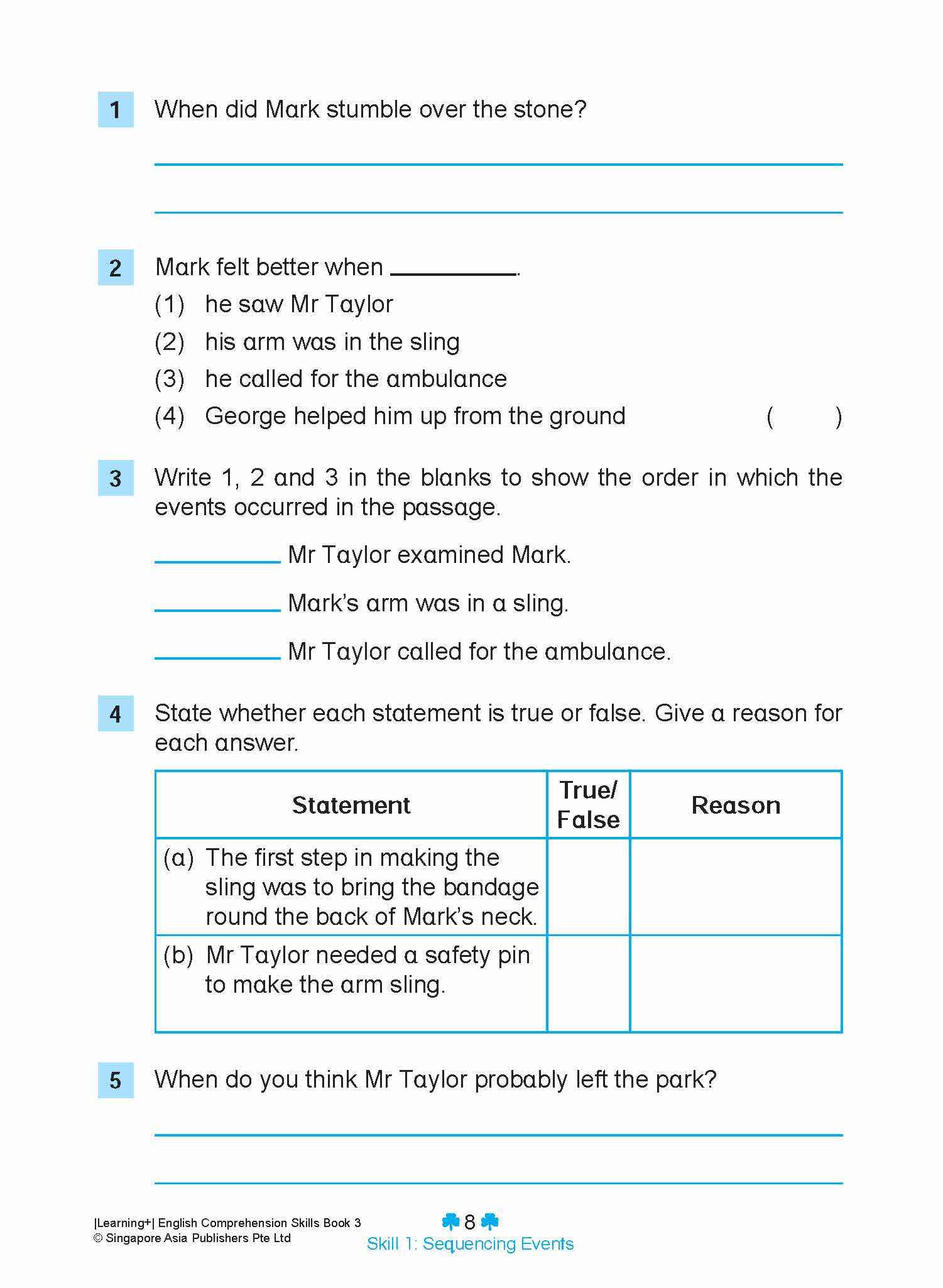 LEARNING+ ENGLISH COMPREHENSION SKILLS Book 3