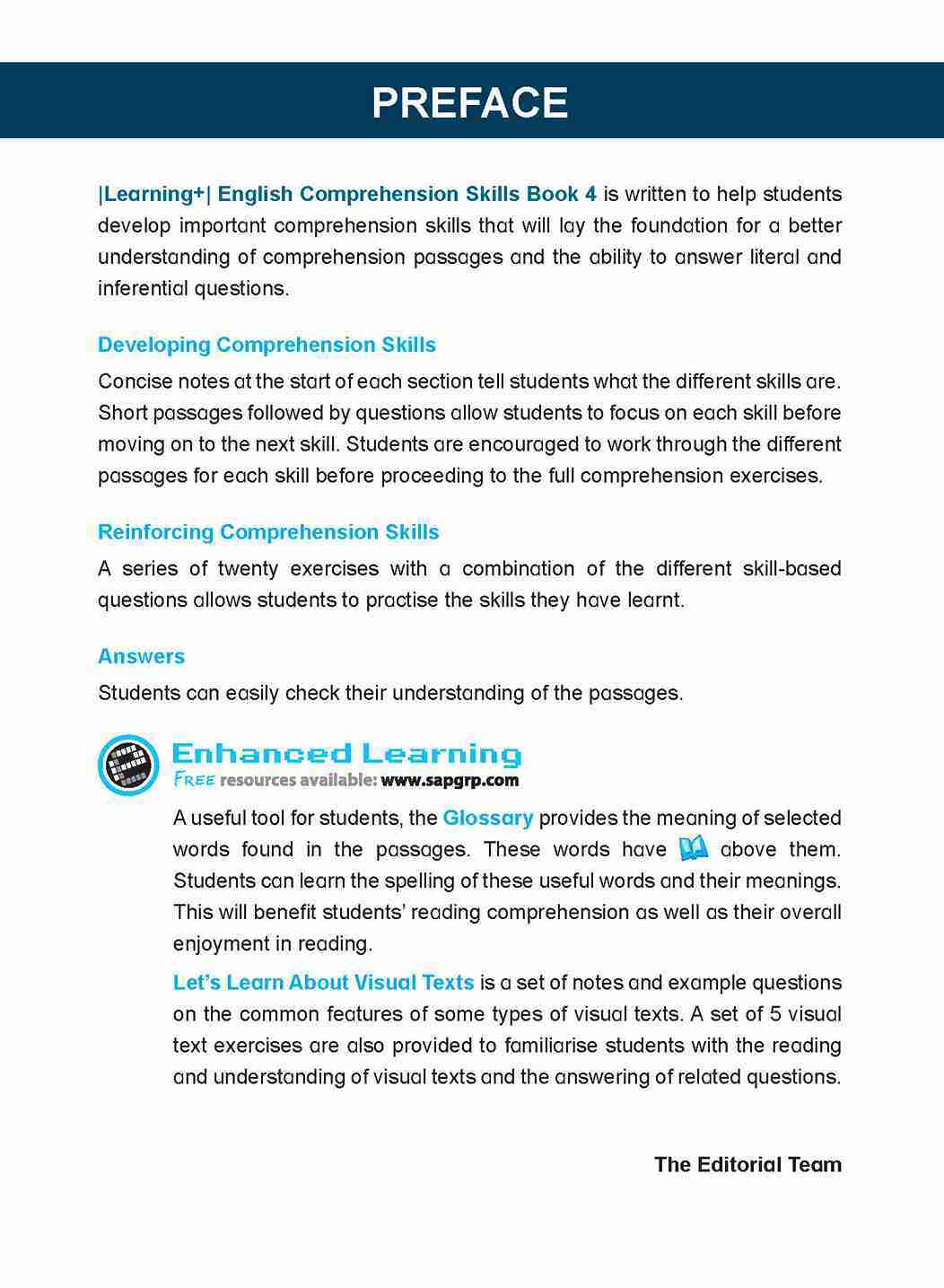 LEARNING+ ENGLISH COMPREHENSION SKILLS Book 4