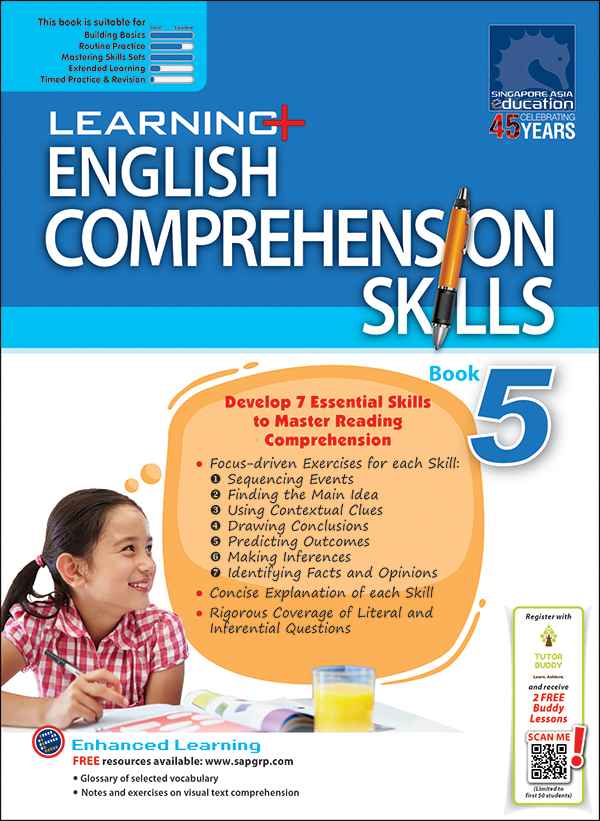 LEARNING+ ENGLISH COMPREHENSION SKILLS Book 5