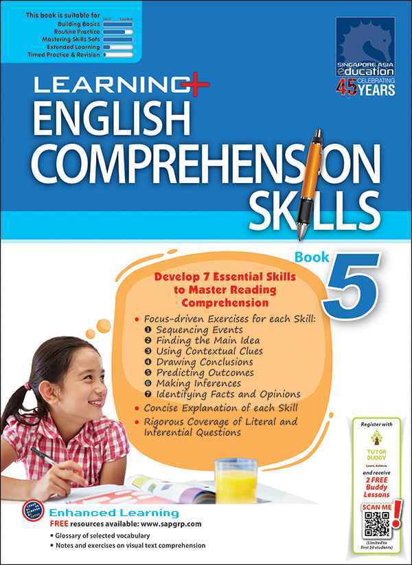 LEARNING+ ENGLISH COMPREHENSION SKILLS Book 5