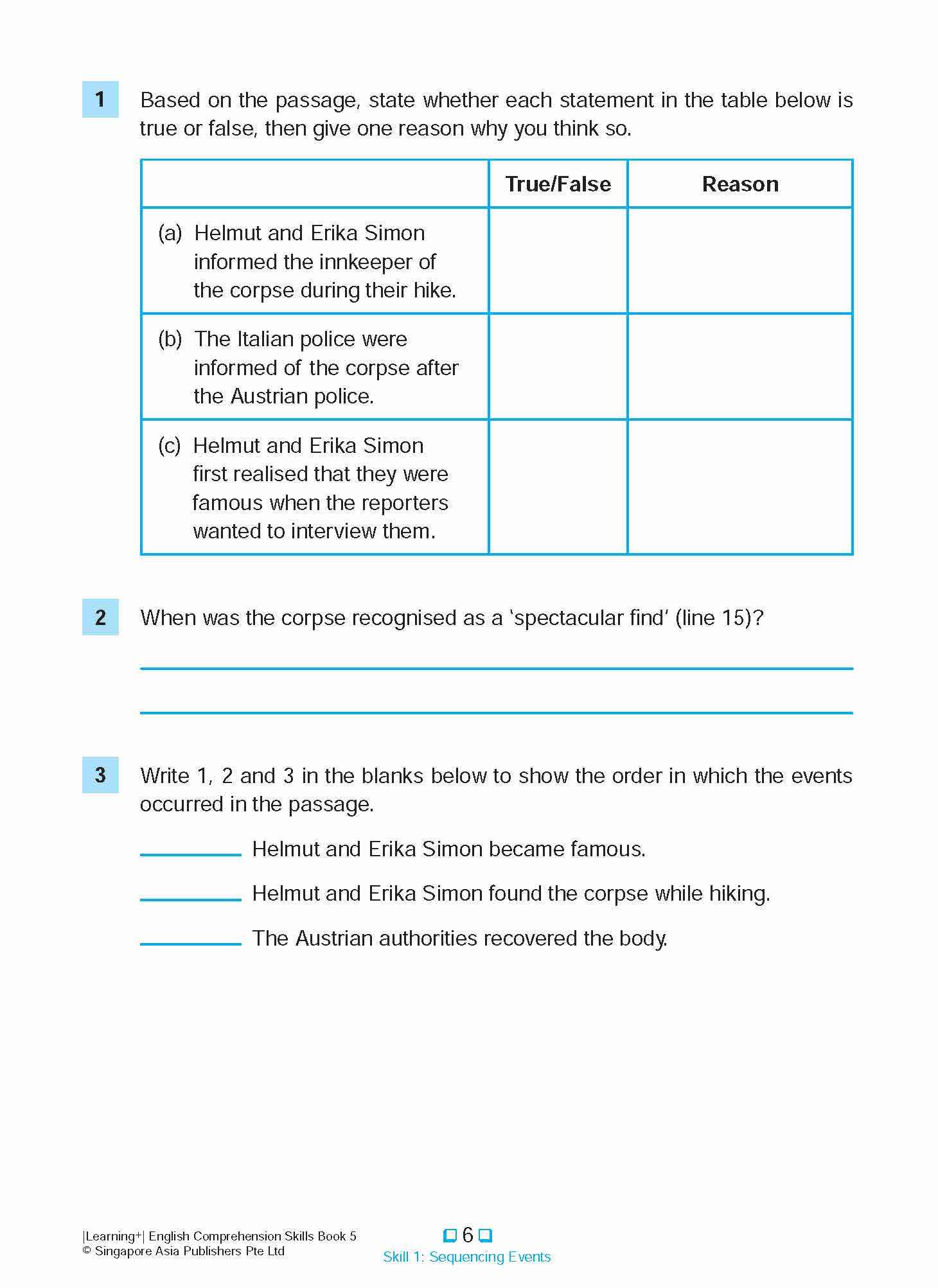 LEARNING+ ENGLISH COMPREHENSION SKILLS Book 5