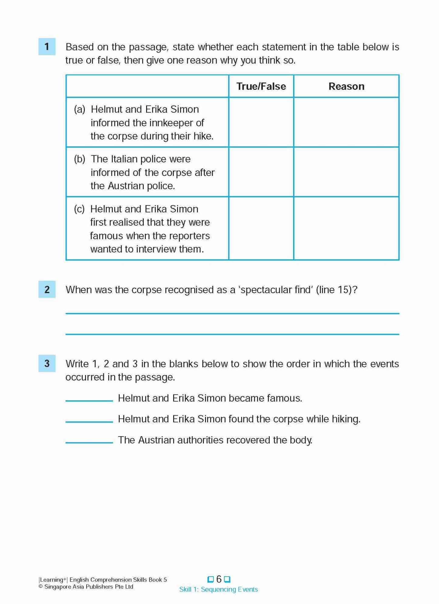 LEARNING+ ENGLISH COMPREHENSION SKILLS Book 5