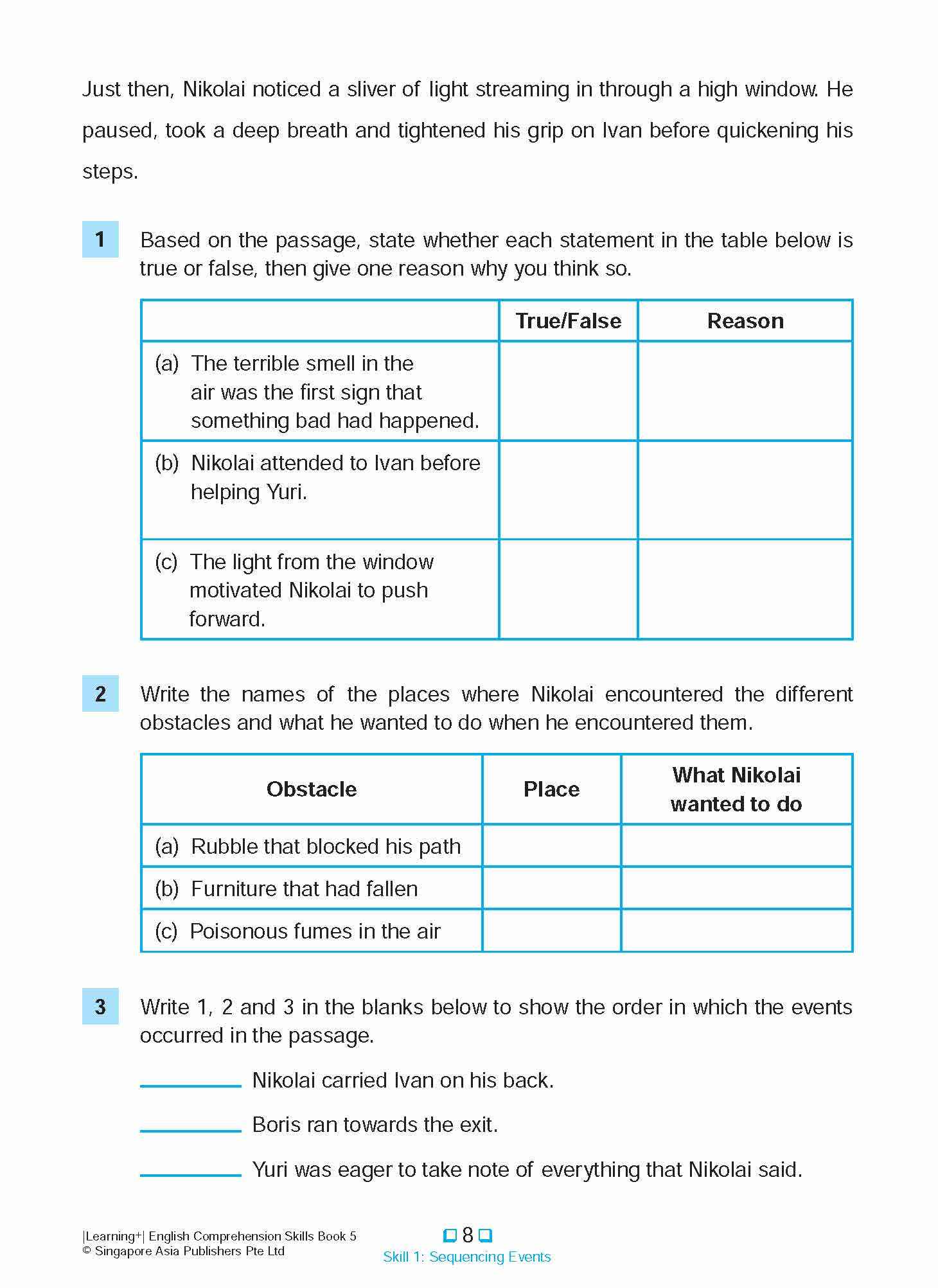 LEARNING+ ENGLISH COMPREHENSION SKILLS Book 5