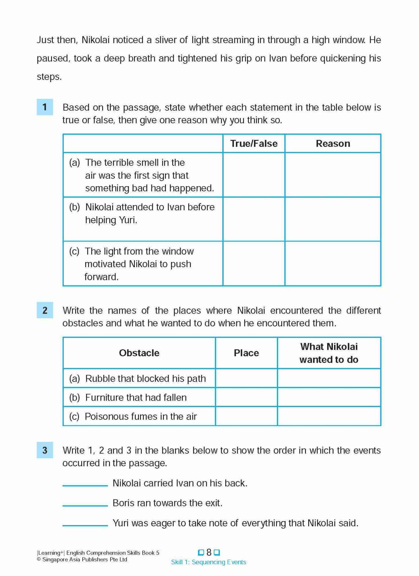 LEARNING+ ENGLISH COMPREHENSION SKILLS Book 5