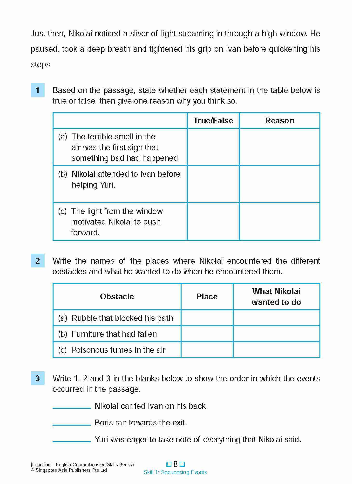 LEARNING+ ENGLISH COMPREHENSION SKILLS Book 5