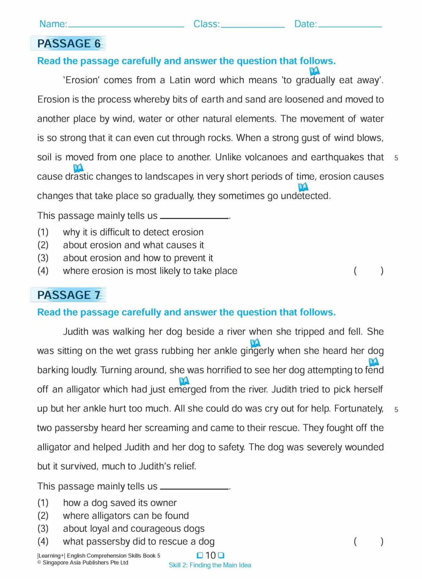 LEARNING+ ENGLISH COMPREHENSION SKILLS Book 5