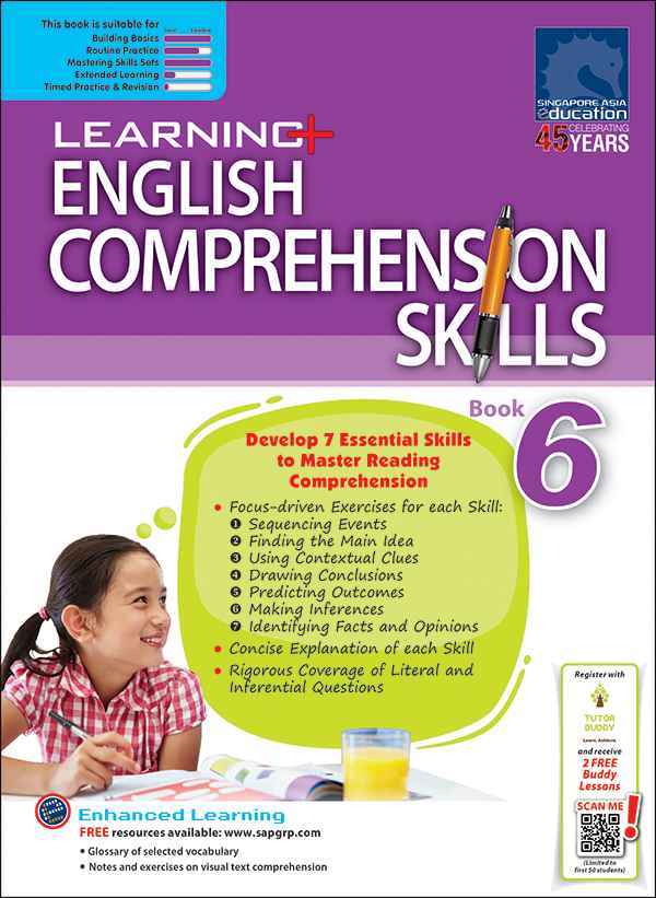 LEARNING+ ENGLISH COMPREHENSION SKILLS Book 6