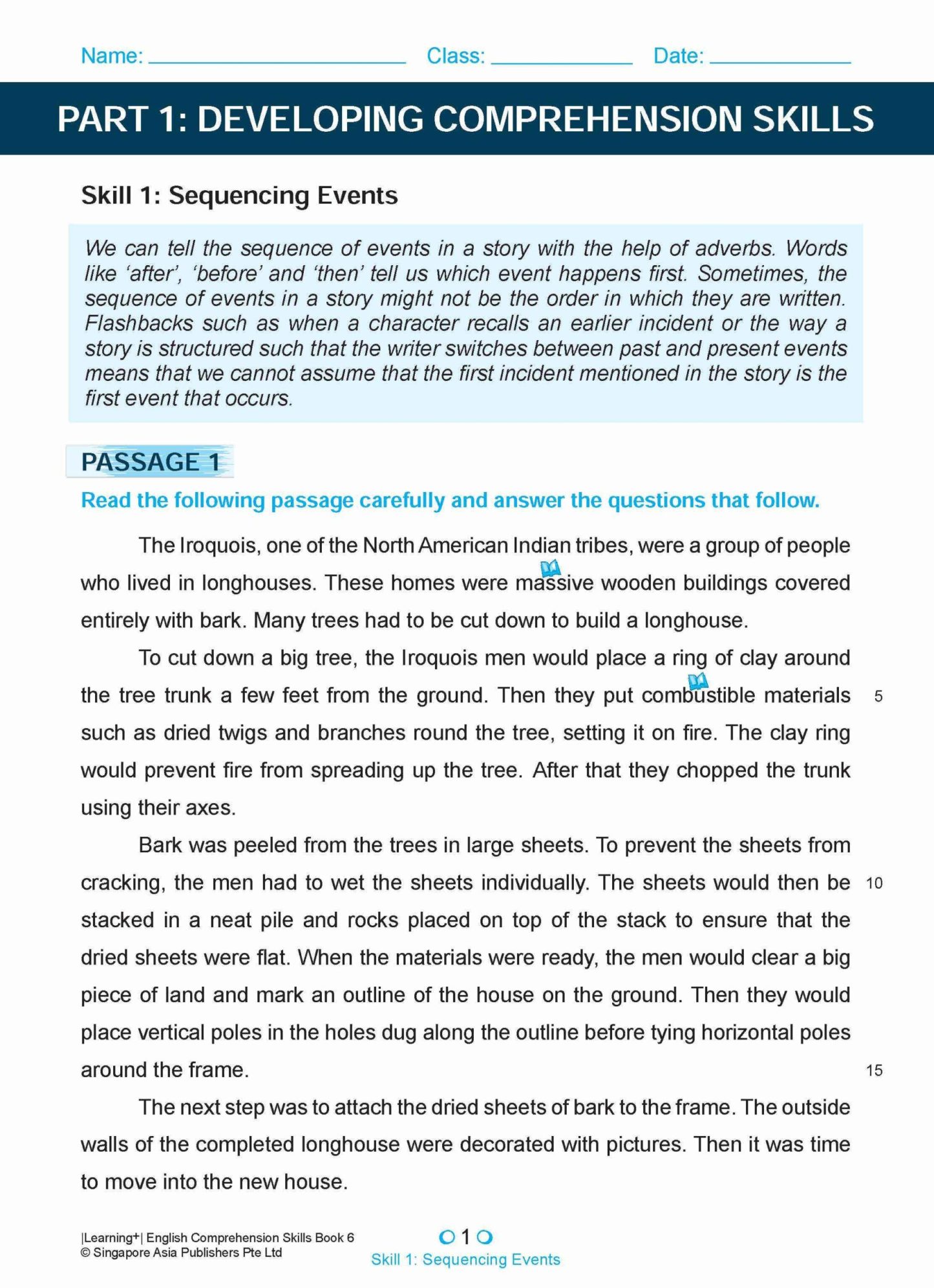 LEARNING+ ENGLISH COMPREHENSION SKILLS Book 6