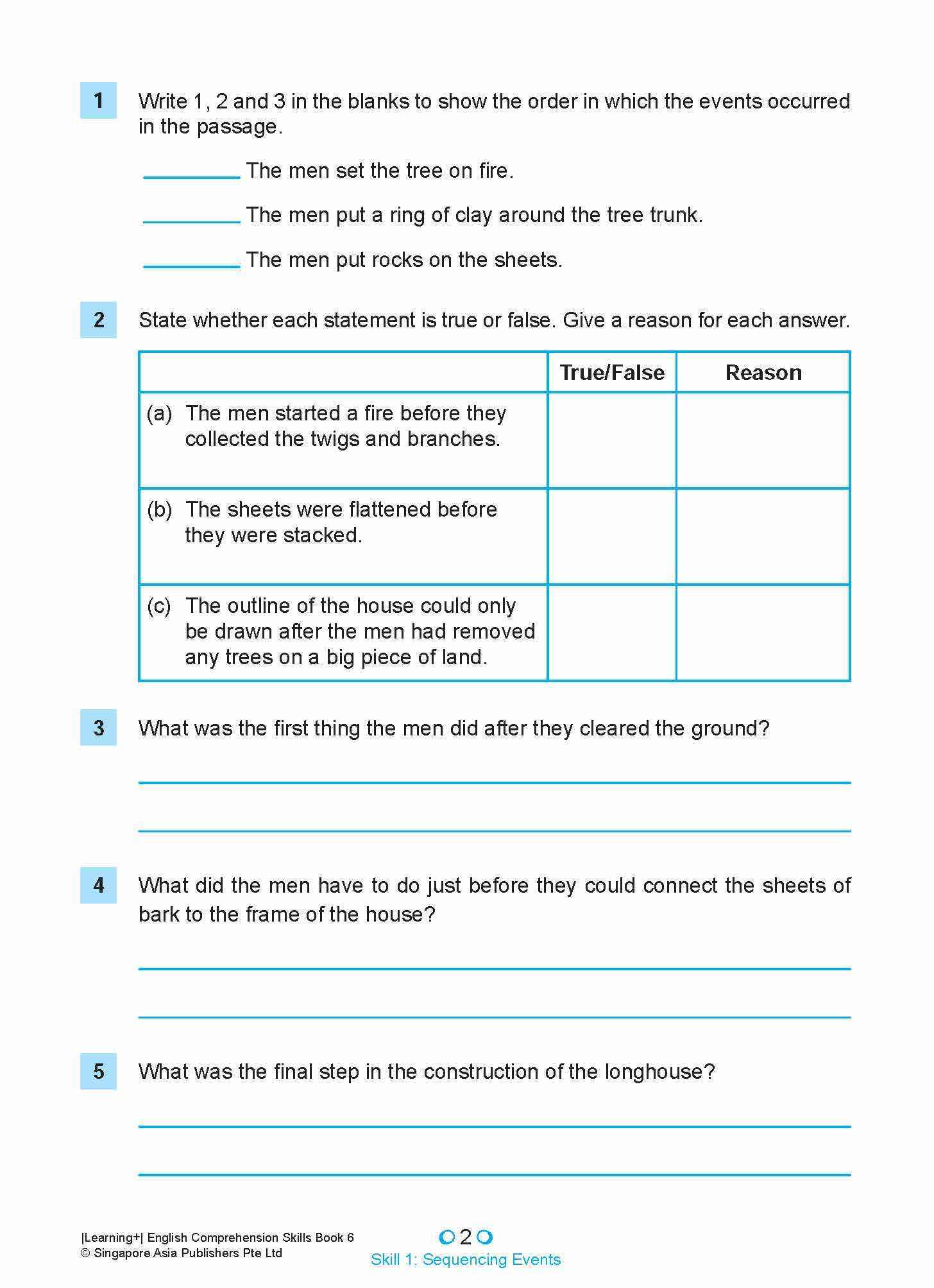 LEARNING+ ENGLISH COMPREHENSION SKILLS Book 6