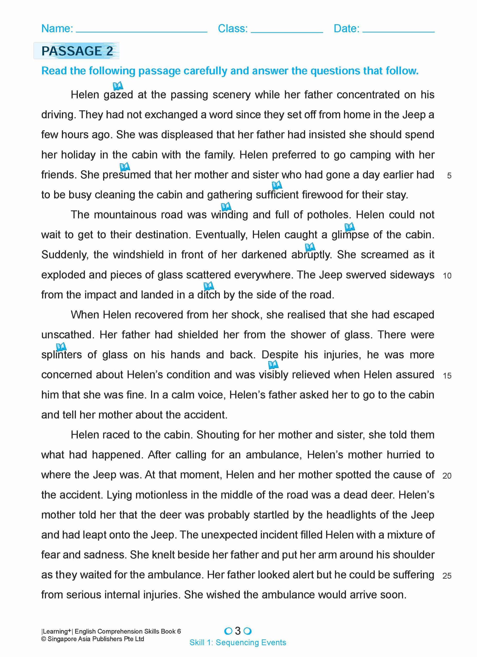 LEARNING+ ENGLISH COMPREHENSION SKILLS Book 6