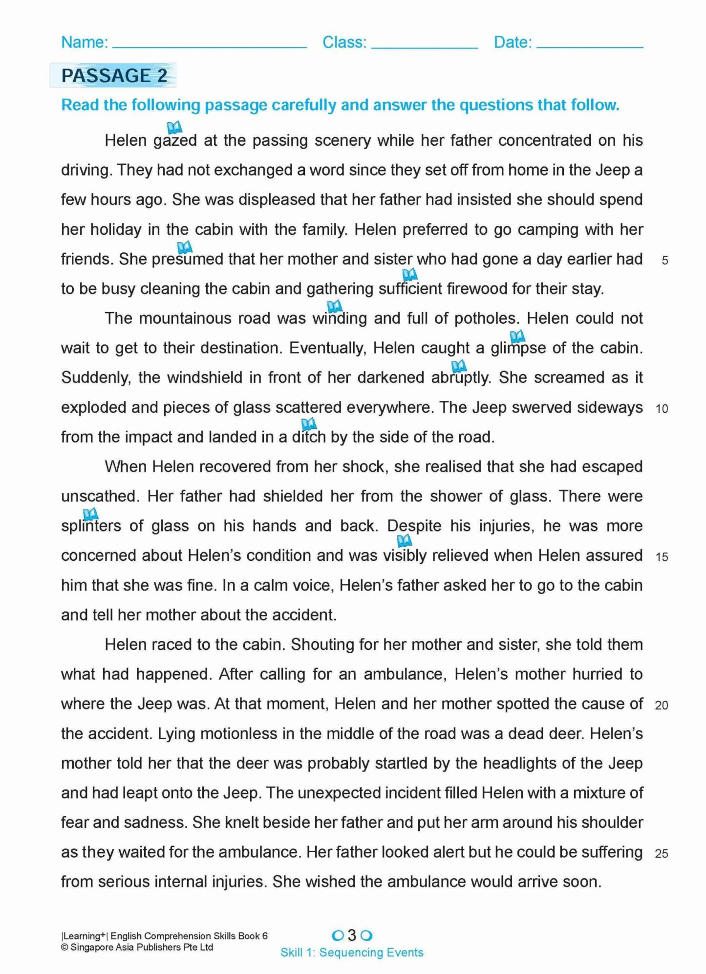 LEARNING+ ENGLISH COMPREHENSION SKILLS Book 6