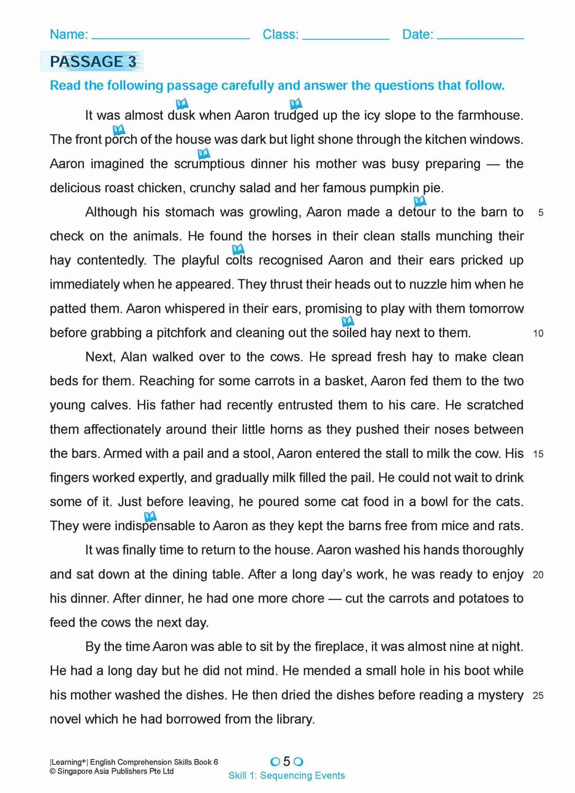 LEARNING+ ENGLISH COMPREHENSION SKILLS Book 6