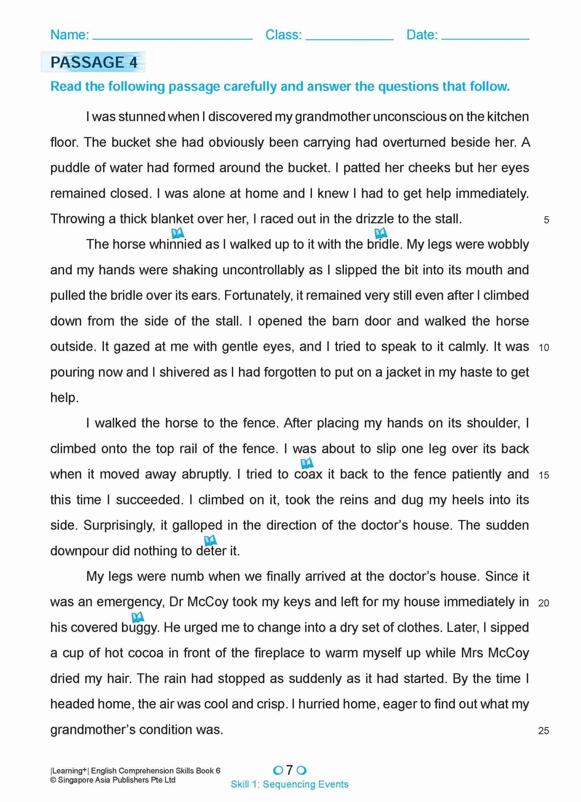 LEARNING+ ENGLISH COMPREHENSION SKILLS Book 6