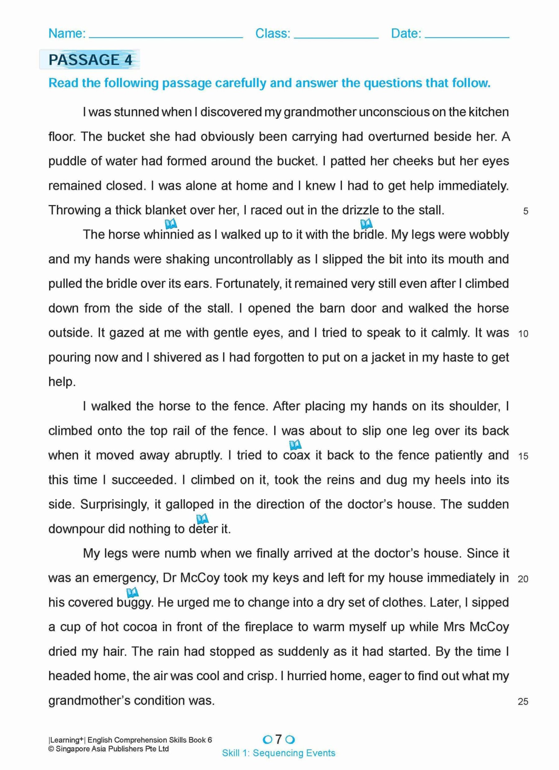 LEARNING+ ENGLISH COMPREHENSION SKILLS Book 6