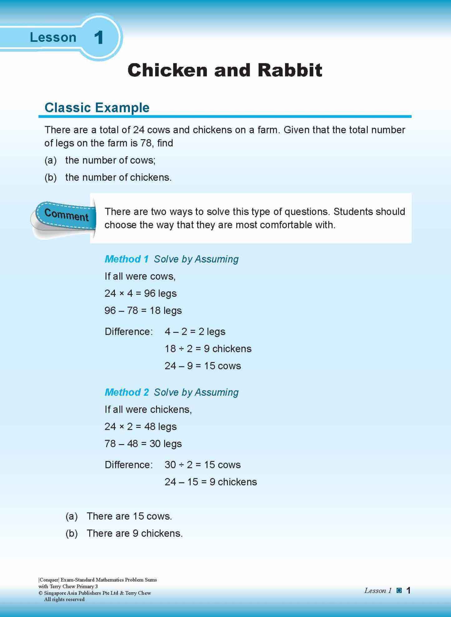 Conquer EXAM-STANDARD Mathematics PROBLEM SUMS with Terry Chew Primary 3