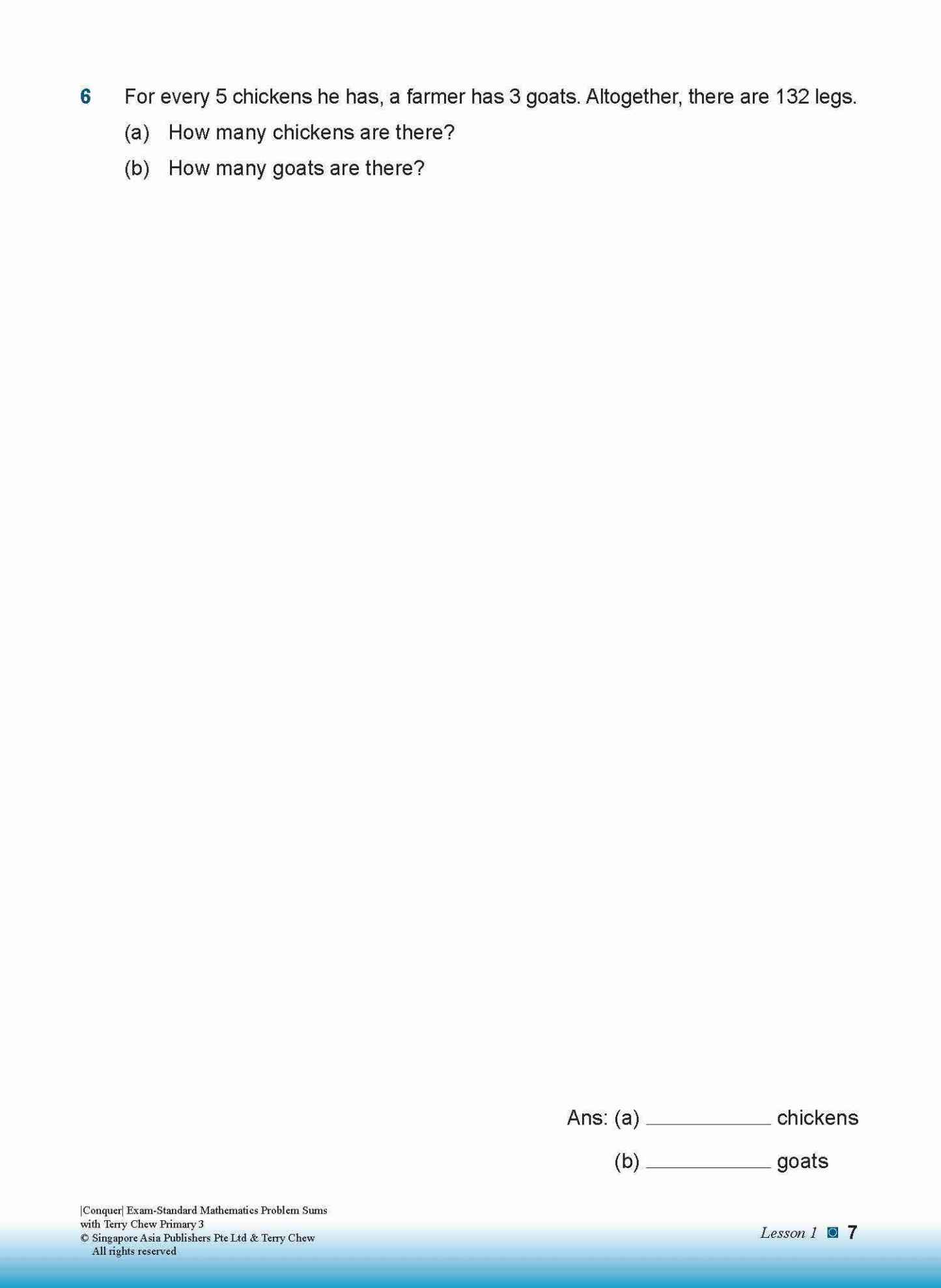 Conquer EXAM-STANDARD Mathematics PROBLEM SUMS with Terry Chew Primary 3