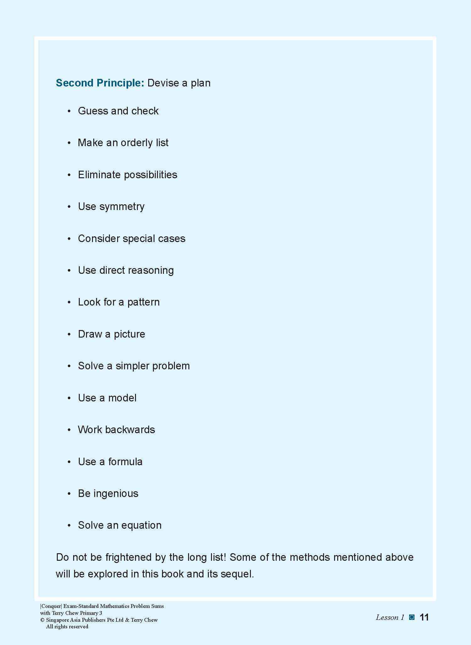 Conquer EXAM-STANDARD Mathematics PROBLEM SUMS with Terry Chew Primary 3