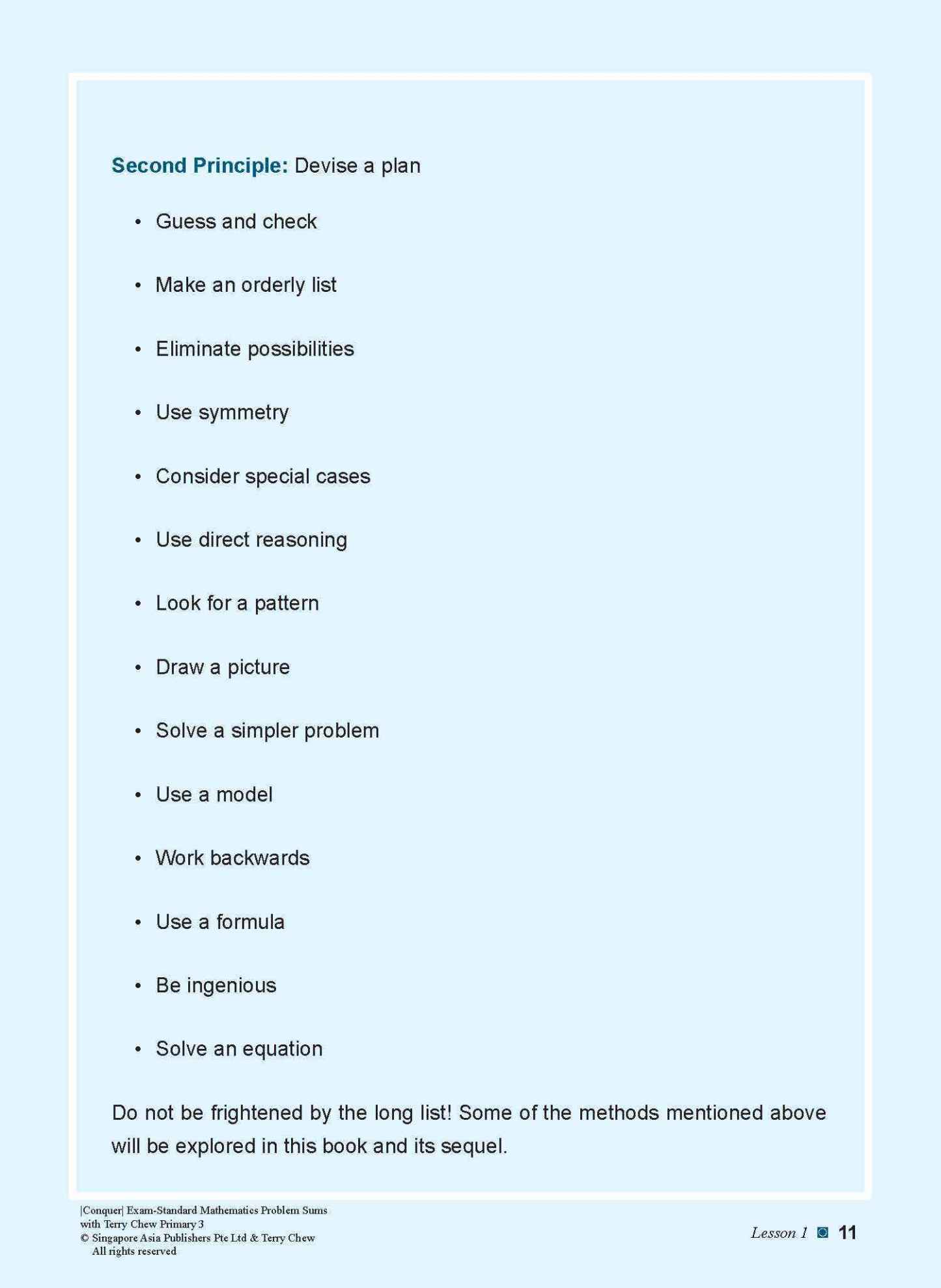 Conquer EXAM-STANDARD Mathematics PROBLEM SUMS with Terry Chew Primary 3