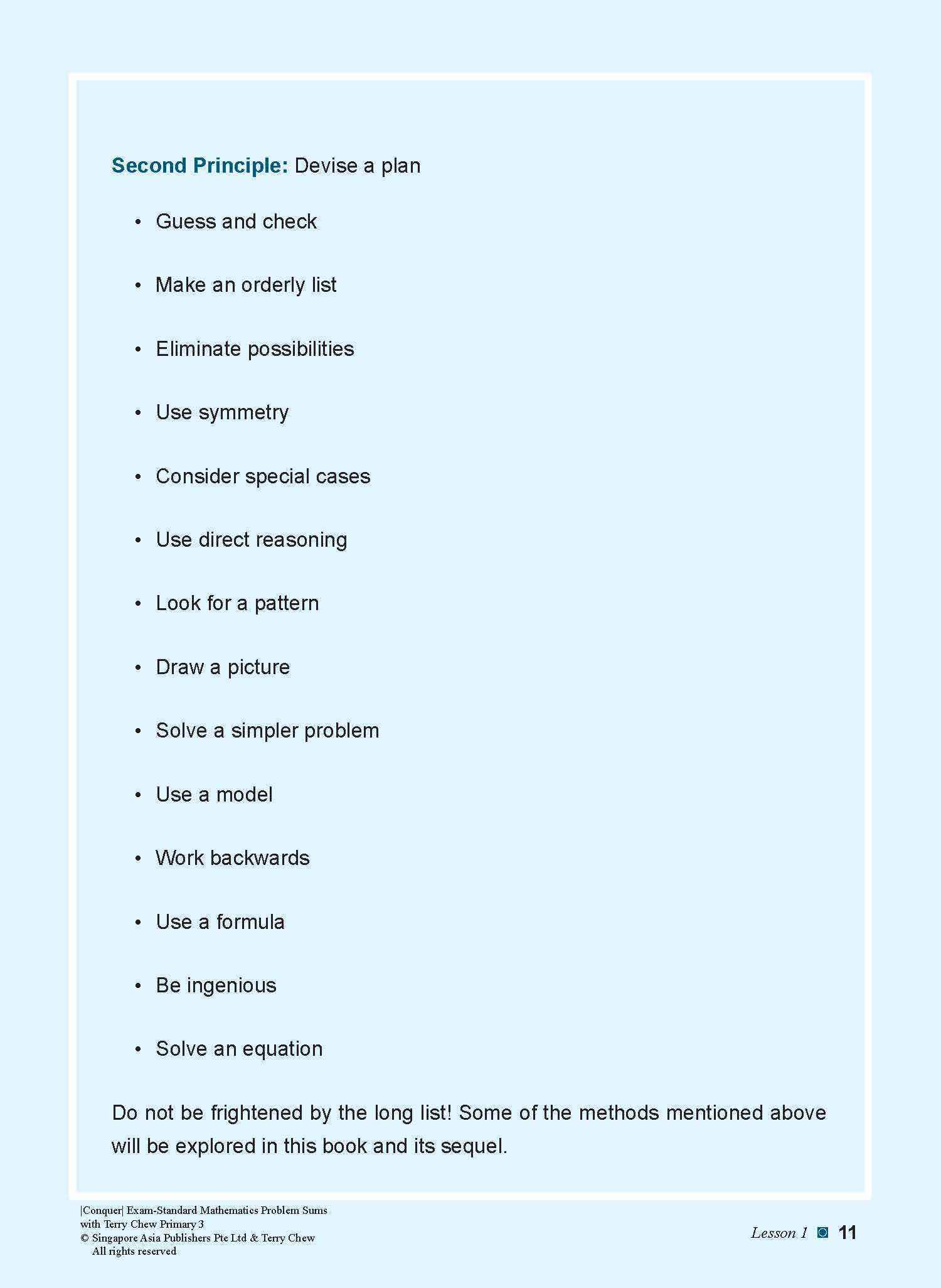 Conquer EXAM-STANDARD Mathematics PROBLEM SUMS with Terry Chew Primary 3