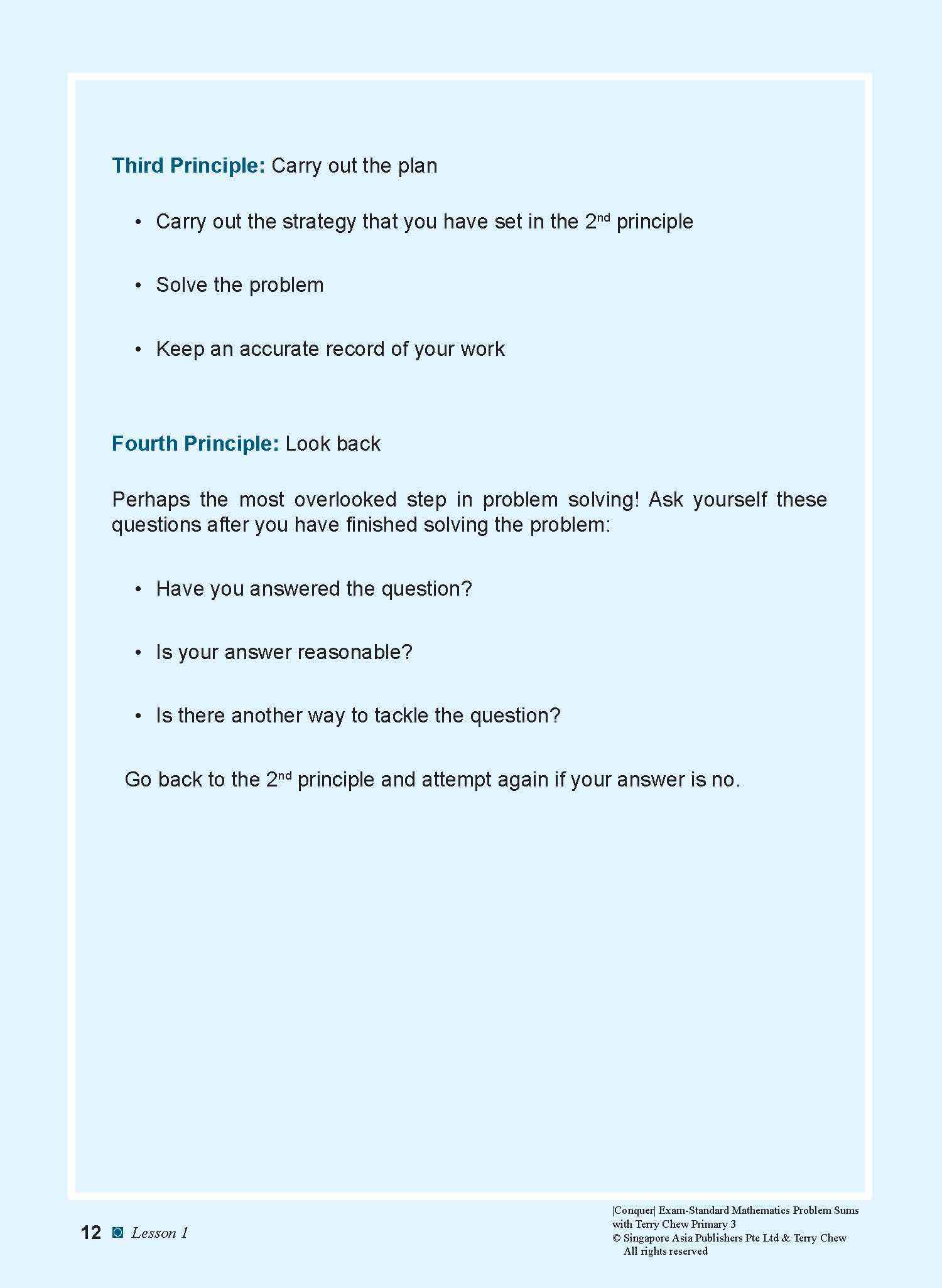 Conquer EXAM-STANDARD Mathematics PROBLEM SUMS with Terry Chew Primary 3