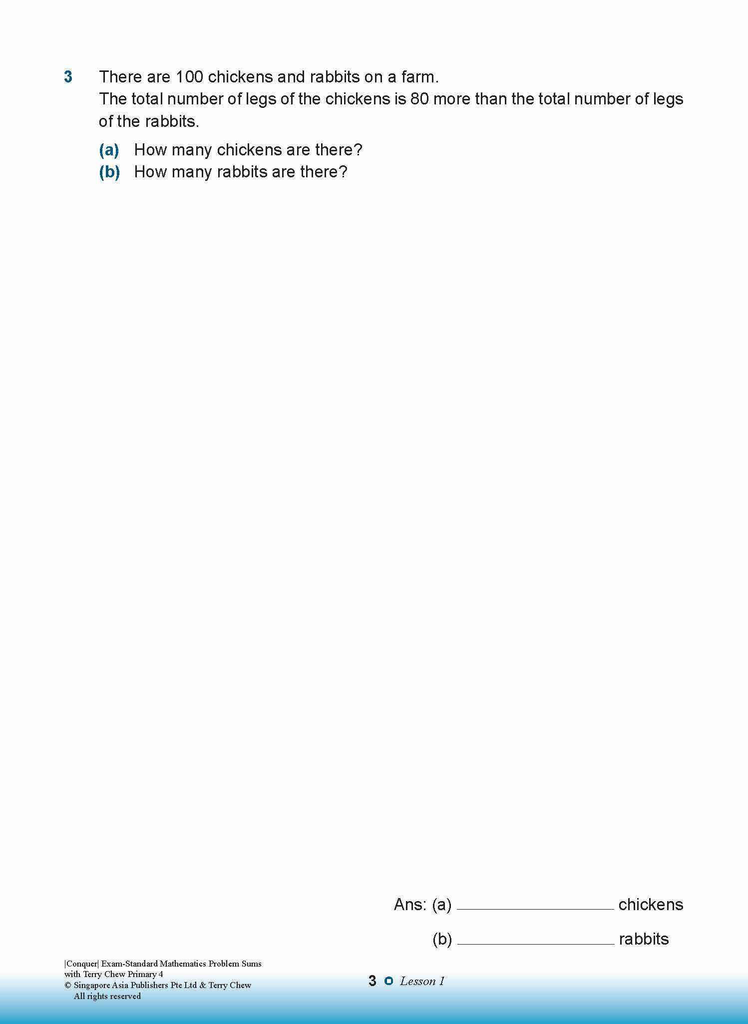 Conquer EXAM-STANDARD Mathematics PROBLEM SUMS with Terry Chew Primary 4