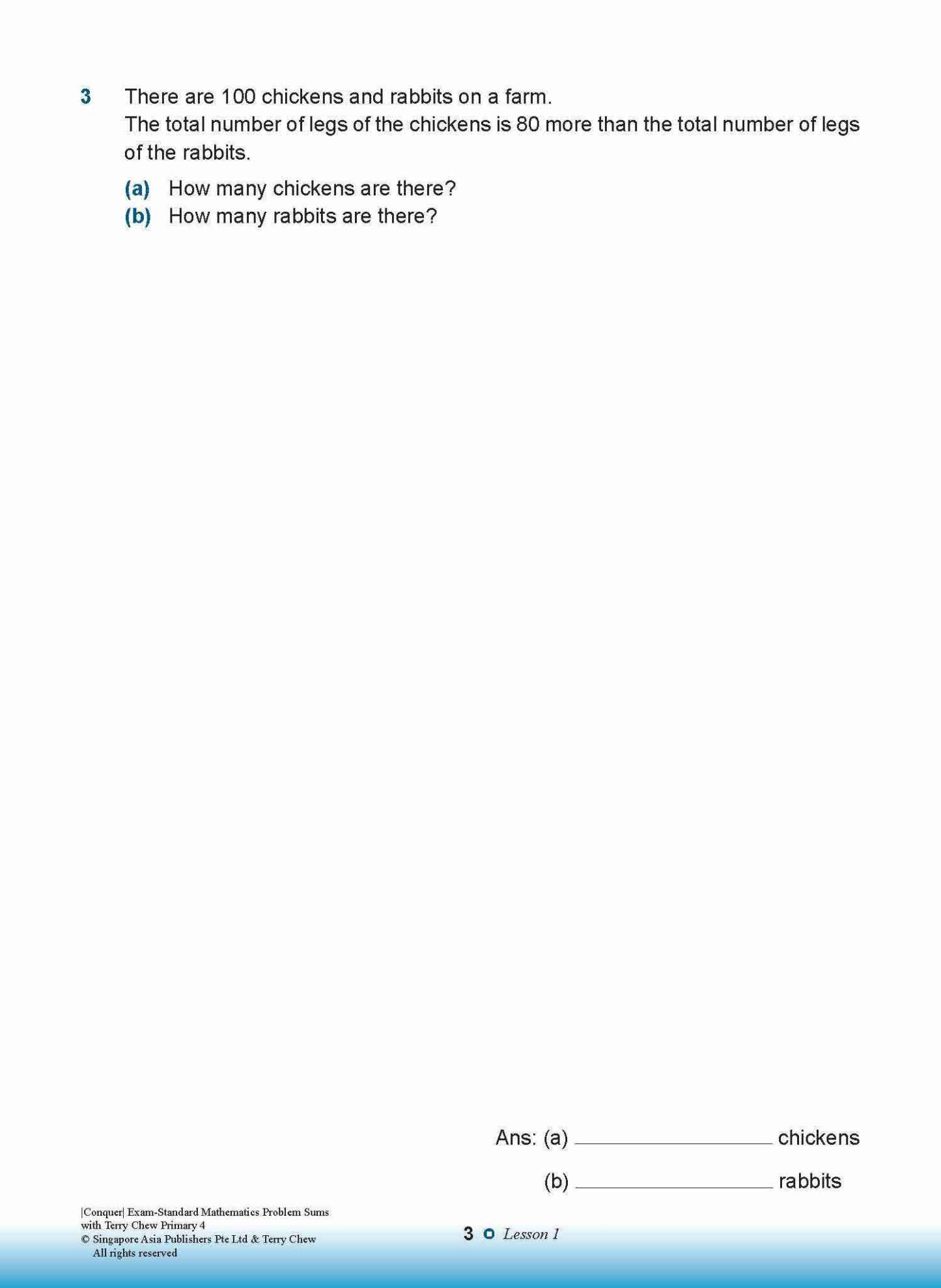 Conquer EXAM-STANDARD Mathematics PROBLEM SUMS with Terry Chew Primary 4