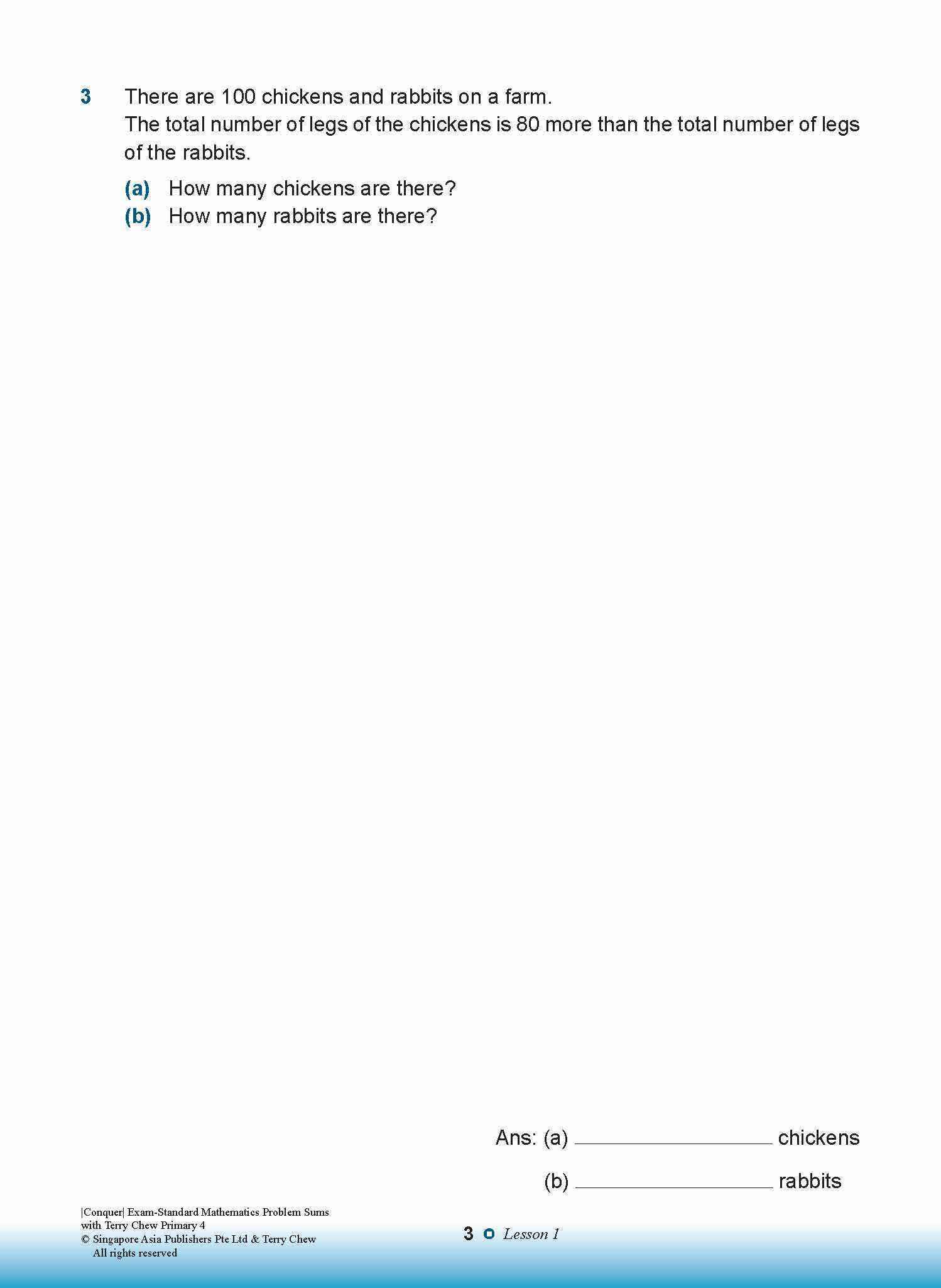 Conquer EXAM-STANDARD Mathematics PROBLEM SUMS with Terry Chew Primary 4