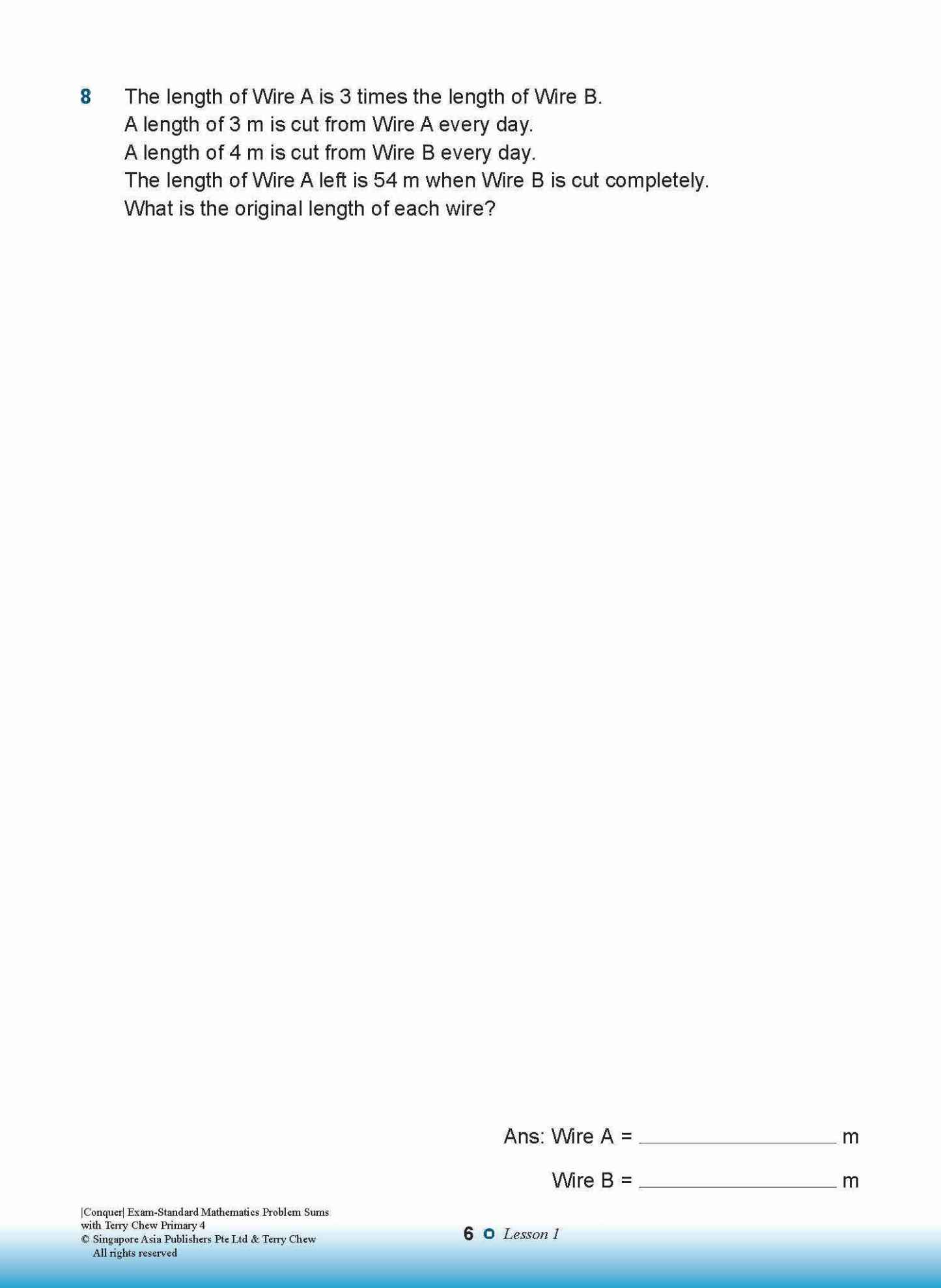 Conquer EXAM-STANDARD Mathematics PROBLEM SUMS with Terry Chew Primary 4
