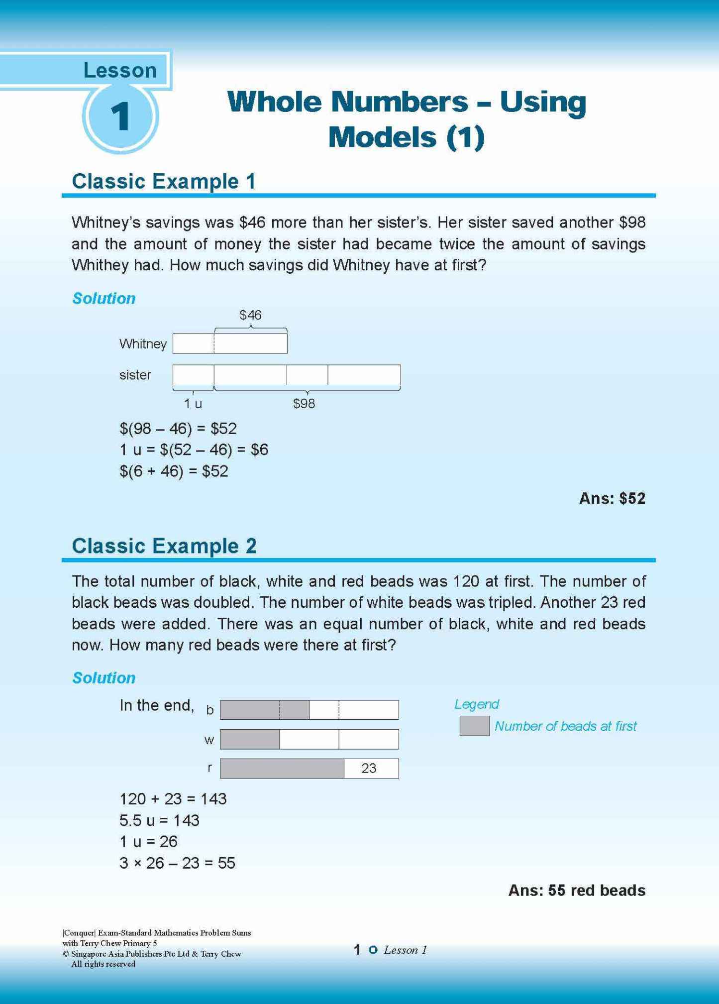 Conquer EXAM-STANDARD Mathematics PROBLEM SUMS with Terry Chew Primary 5