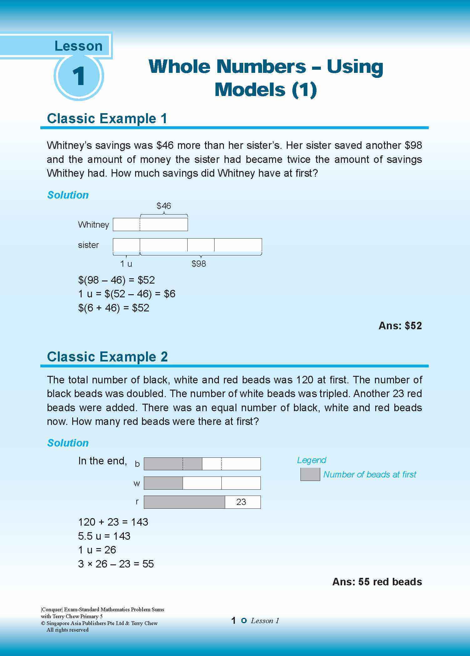 Conquer EXAM-STANDARD Mathematics PROBLEM SUMS with Terry Chew Primary 5