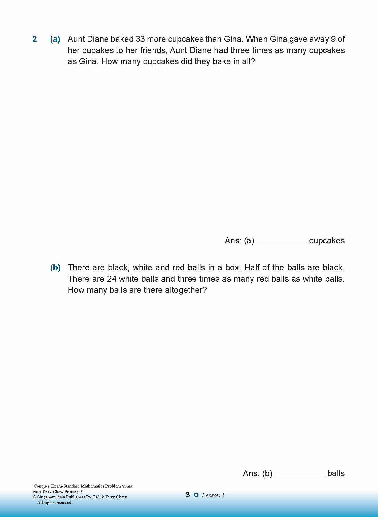 Conquer EXAM-STANDARD Mathematics PROBLEM SUMS with Terry Chew Primary 5