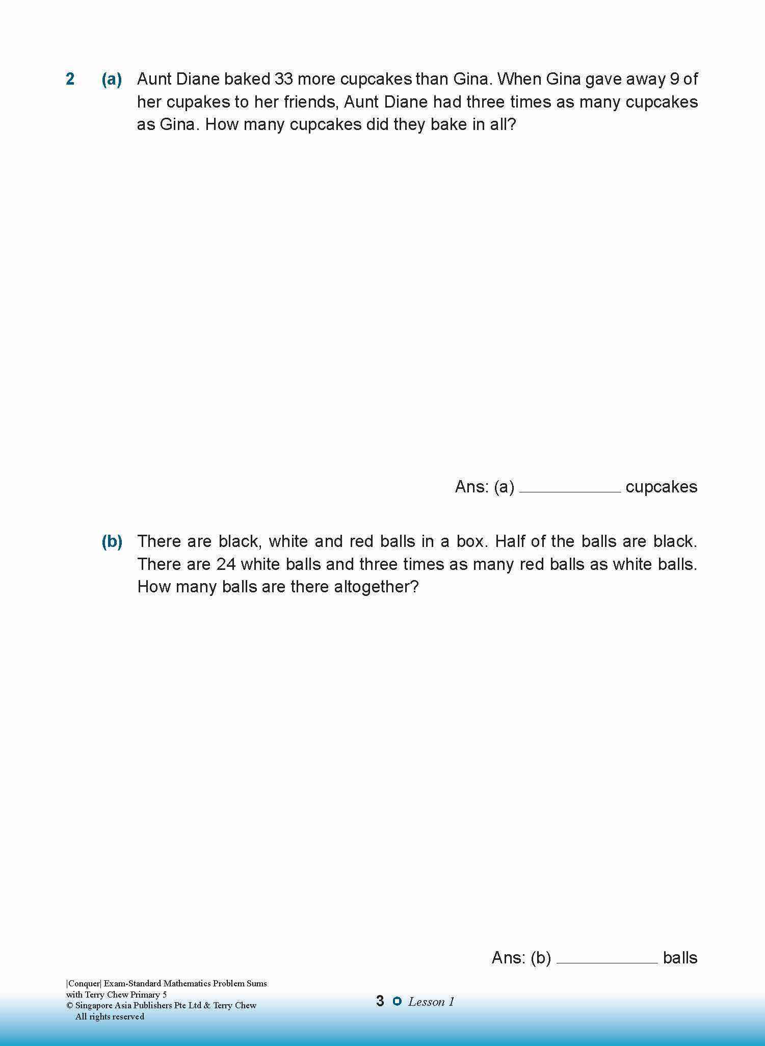 Conquer EXAM-STANDARD Mathematics PROBLEM SUMS with Terry Chew Primary 5