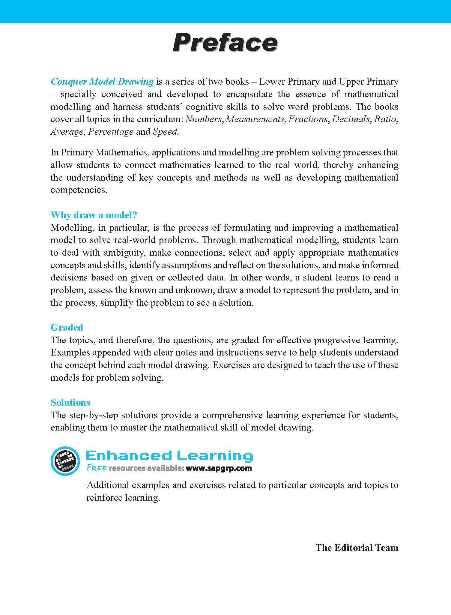 Conquer Model Drawing For Lower Primary Levels