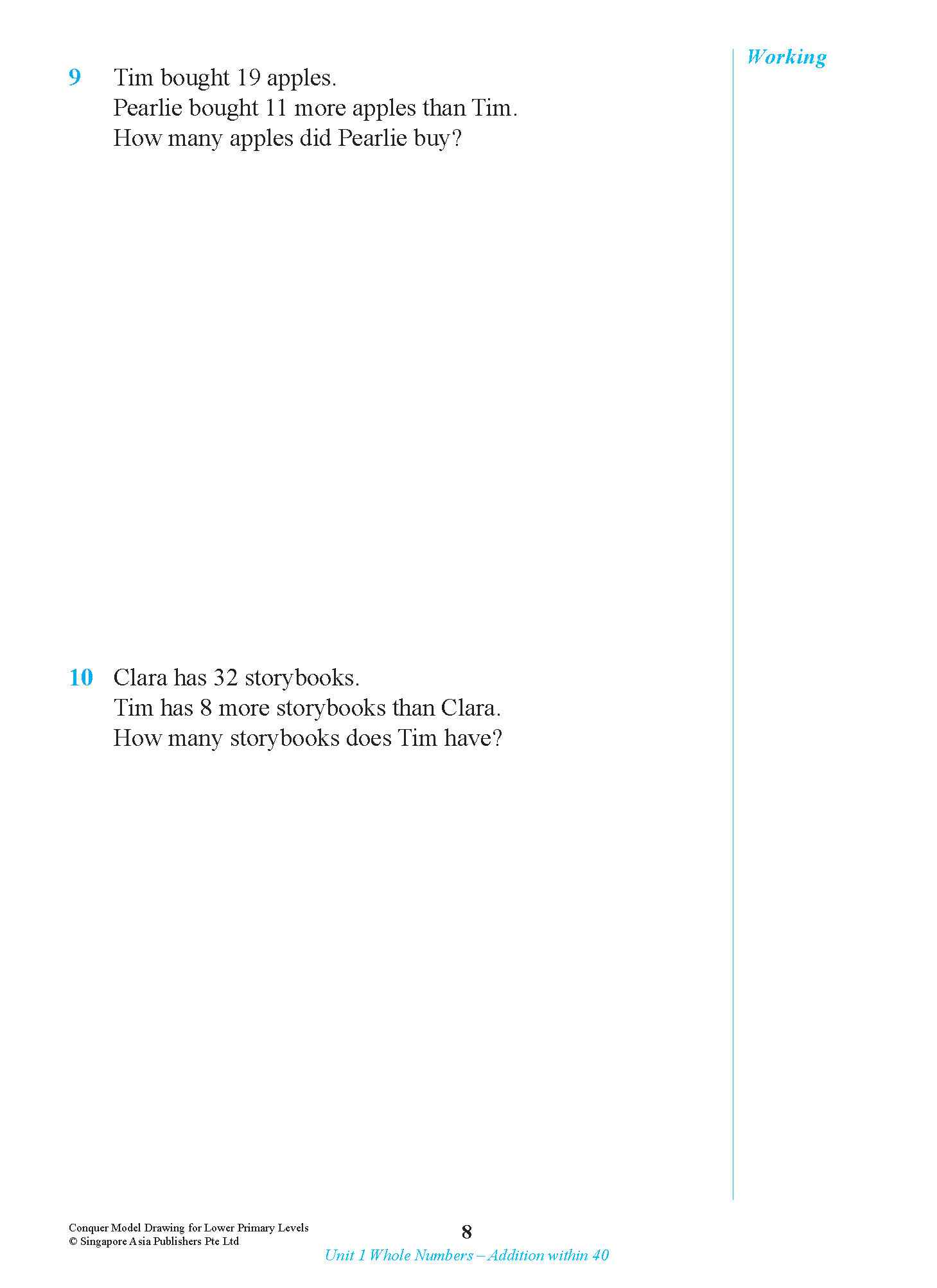 Conquer Model Drawing For Lower Primary Levels