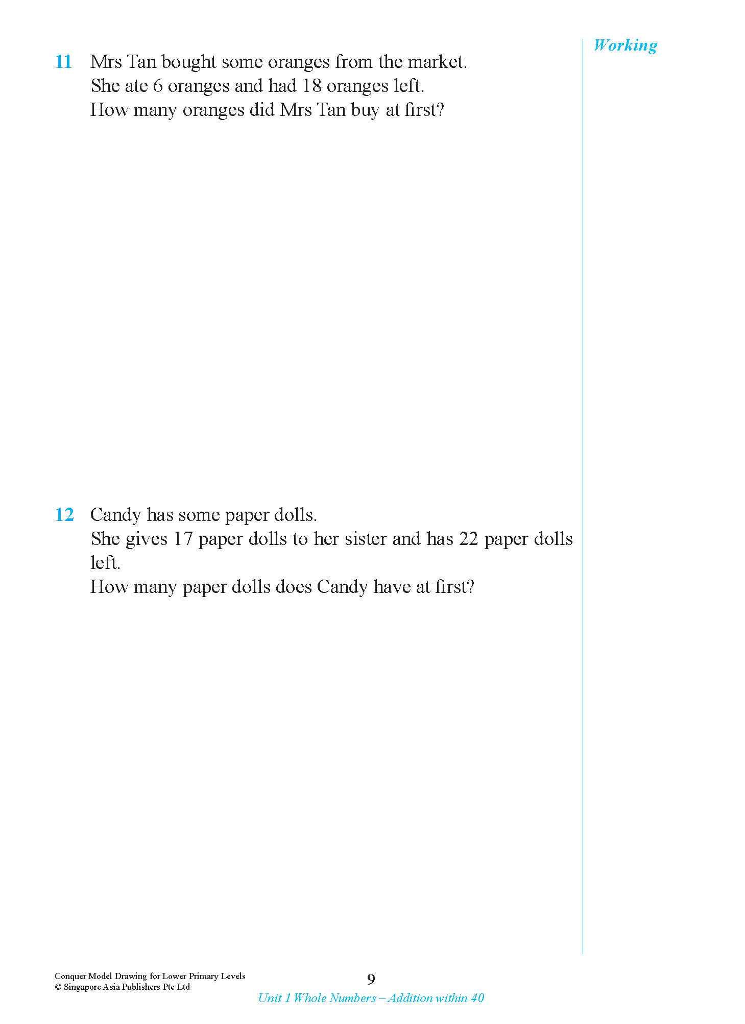 Conquer Model Drawing For Lower Primary Levels