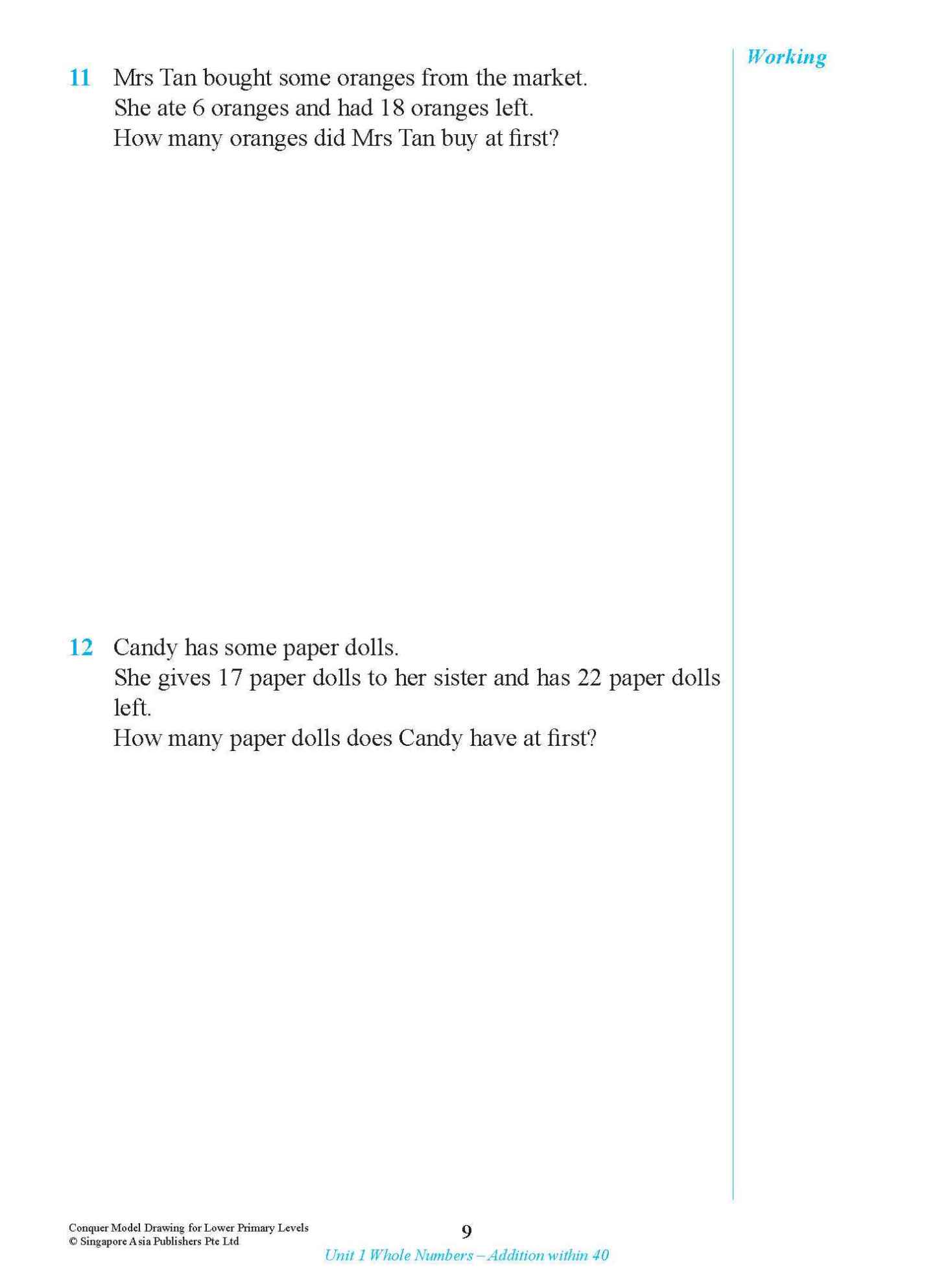 Conquer Model Drawing For Lower Primary Levels