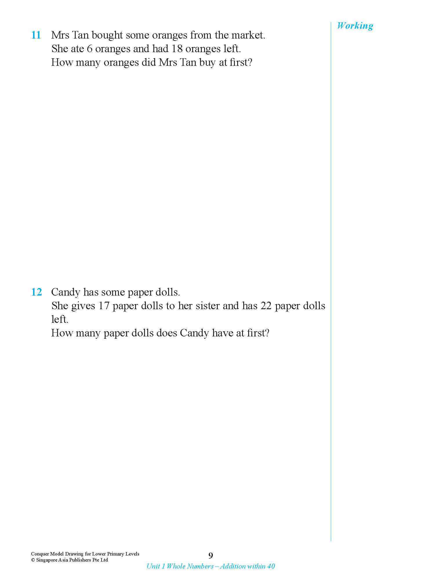 Conquer Model Drawing For Lower Primary Levels