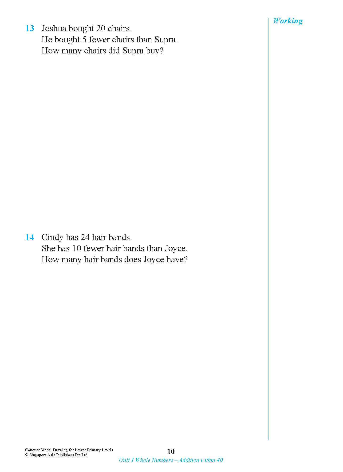 Conquer Model Drawing For Lower Primary Levels