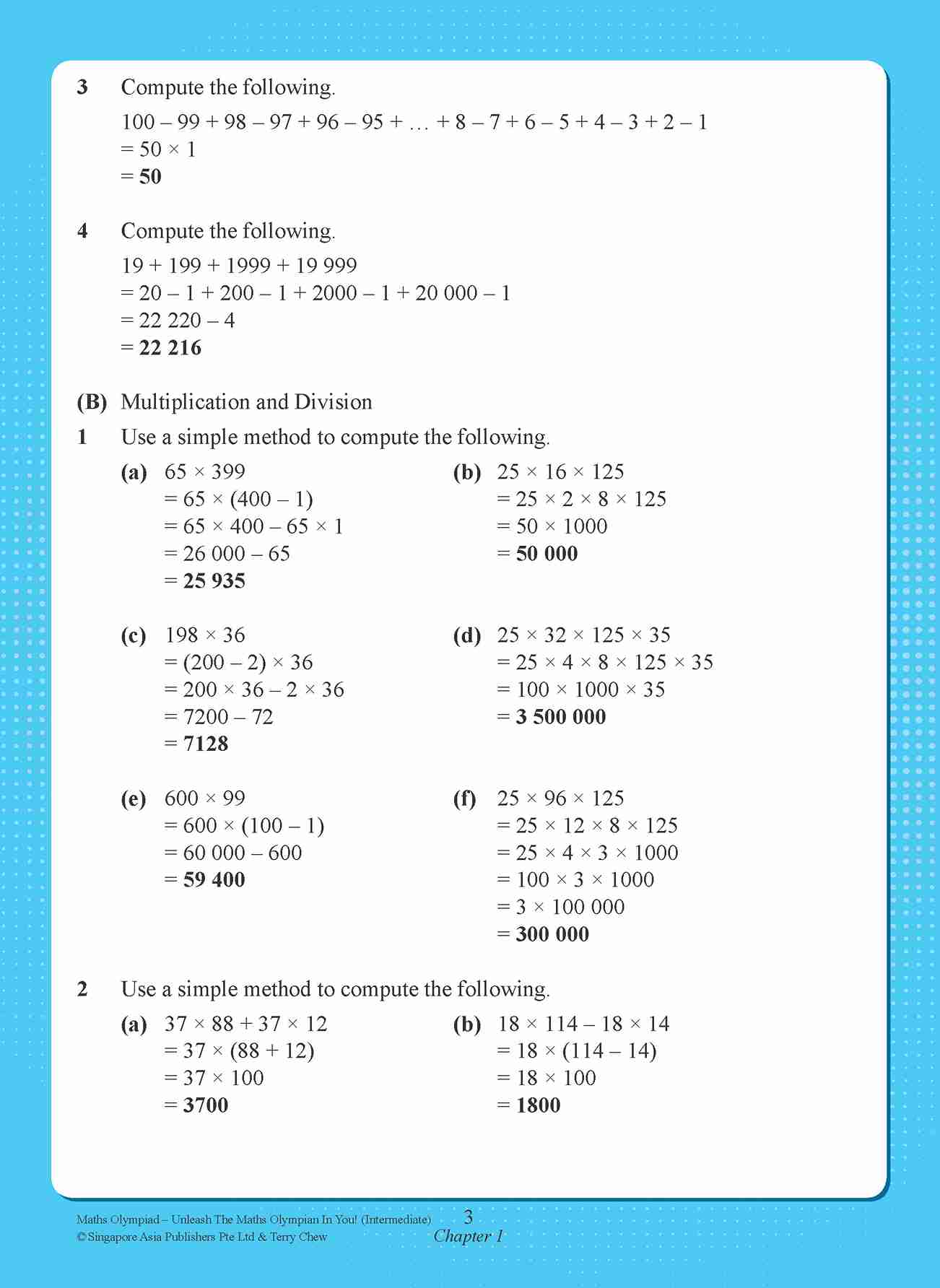 Maths Olympiad Intermediate