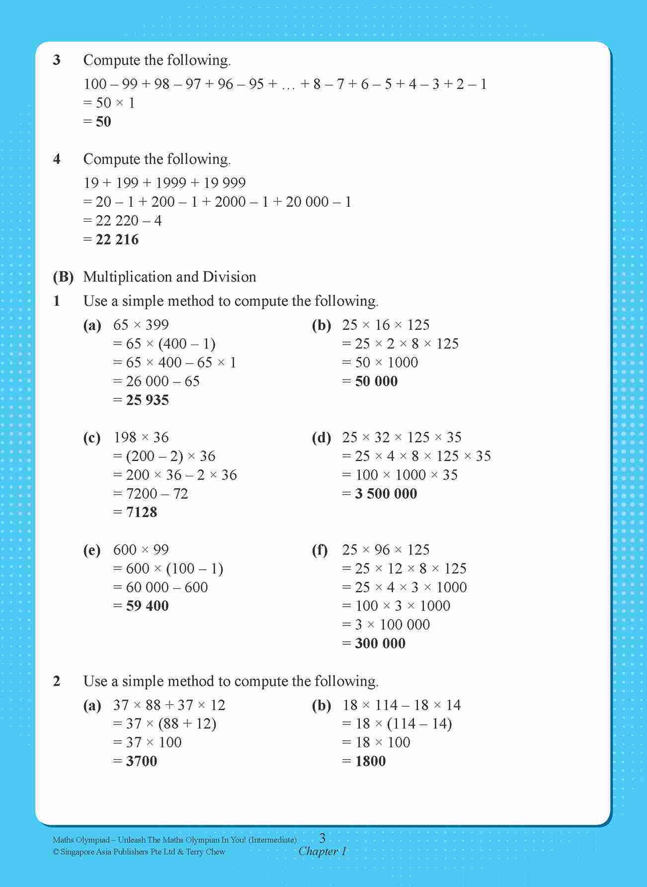 Maths Olympiad Intermediate