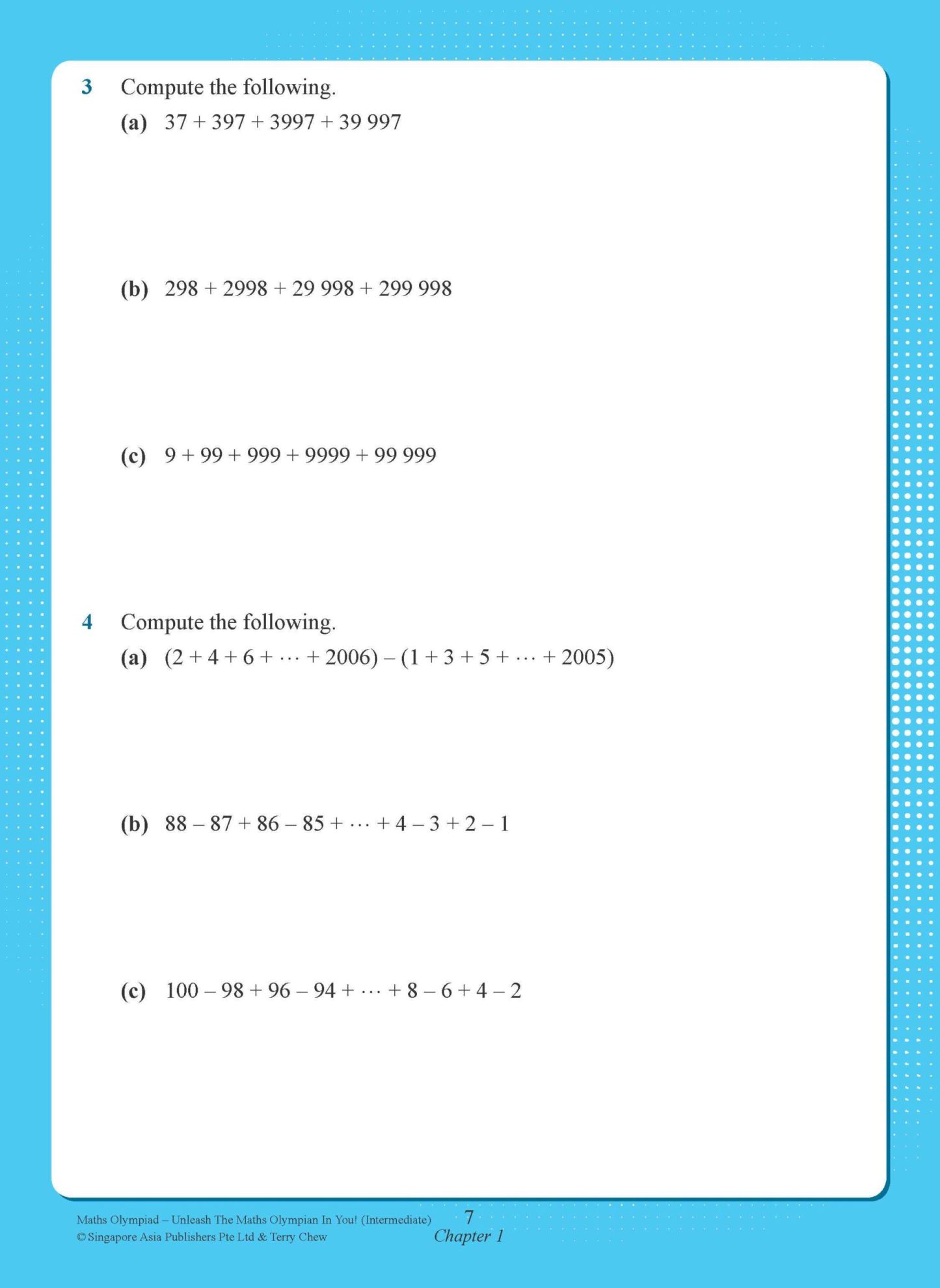 Maths Olympiad Intermediate