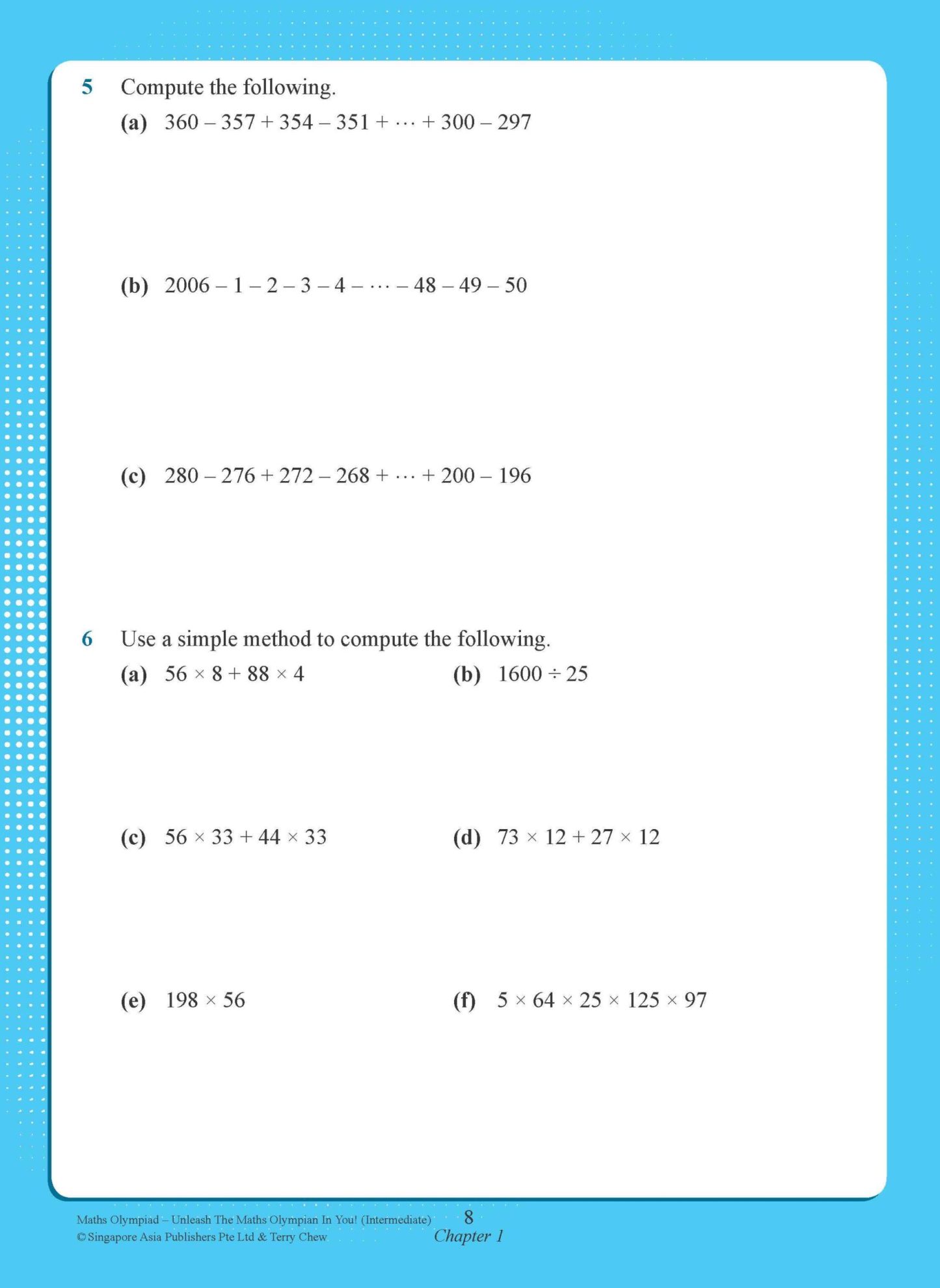 Maths Olympiad Intermediate