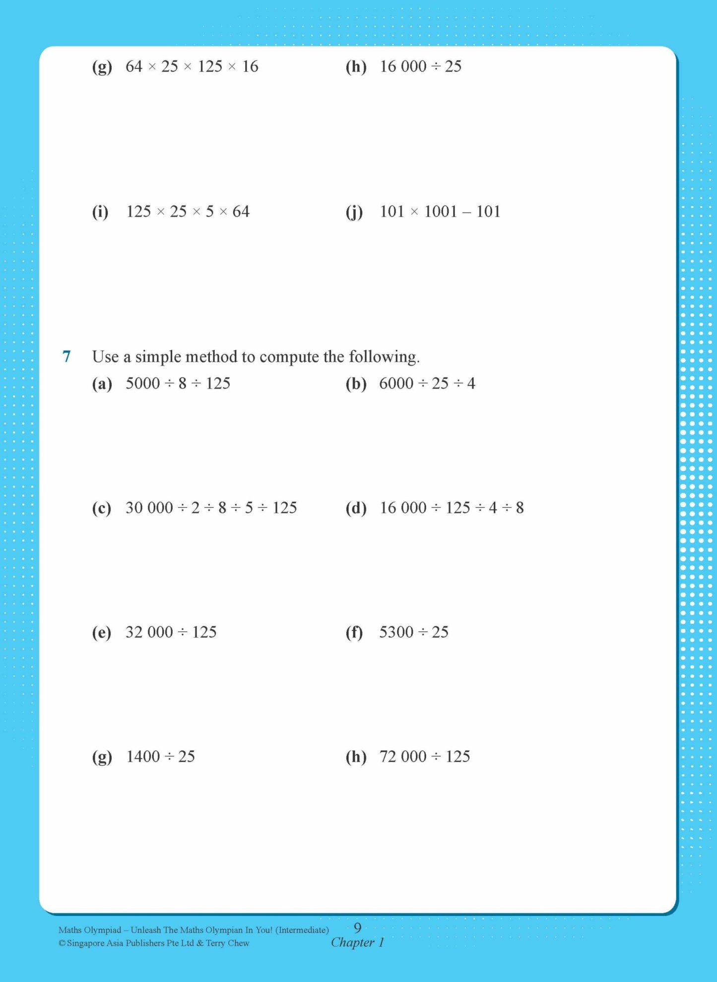 Maths Olympiad Intermediate