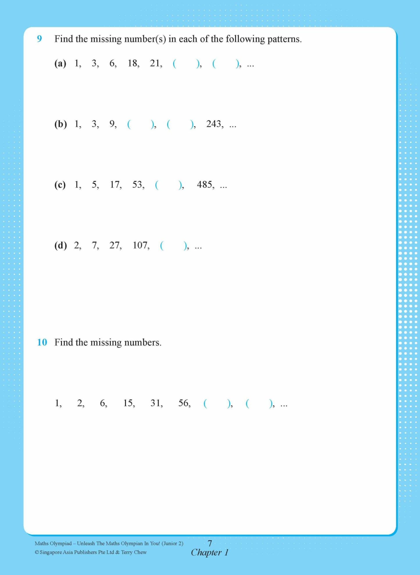 Maths Olympiad Junior 2