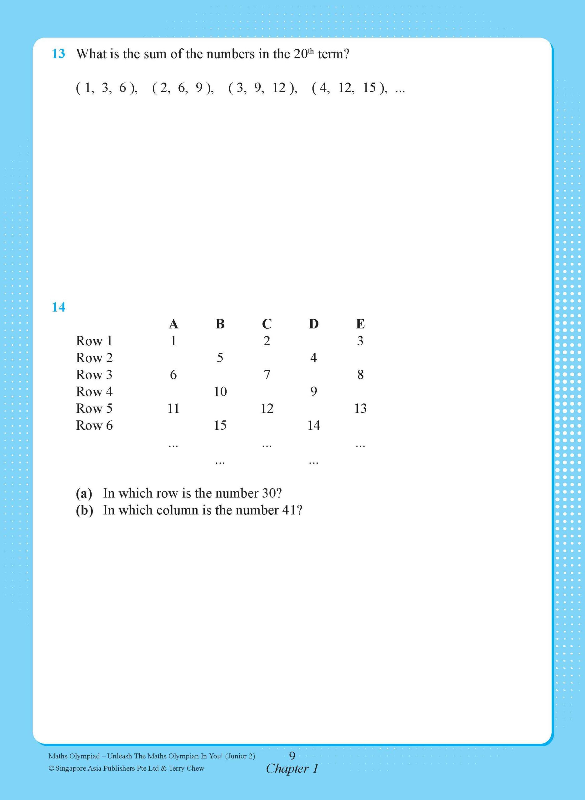 Maths Olympiad Junior 2