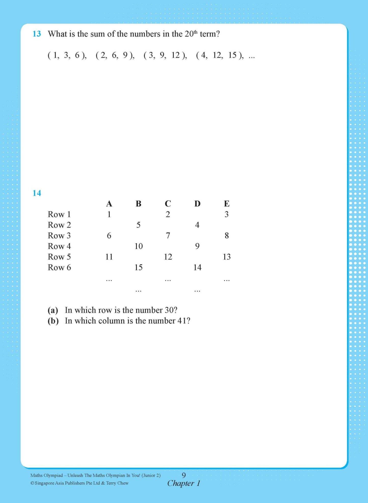 Maths Olympiad Junior 2