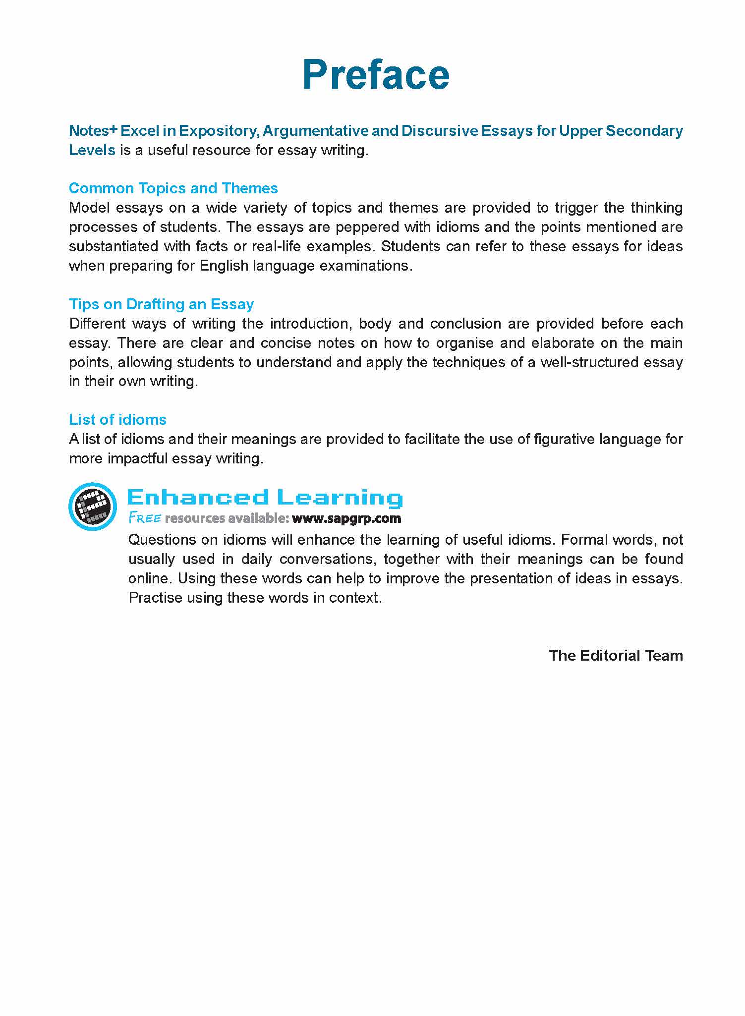 NOTES+ EXCEL IN EXPOSITORY, ARGUMENTATIVE AND DISCURSIVE ESSAYS For Upper Secondary Levels