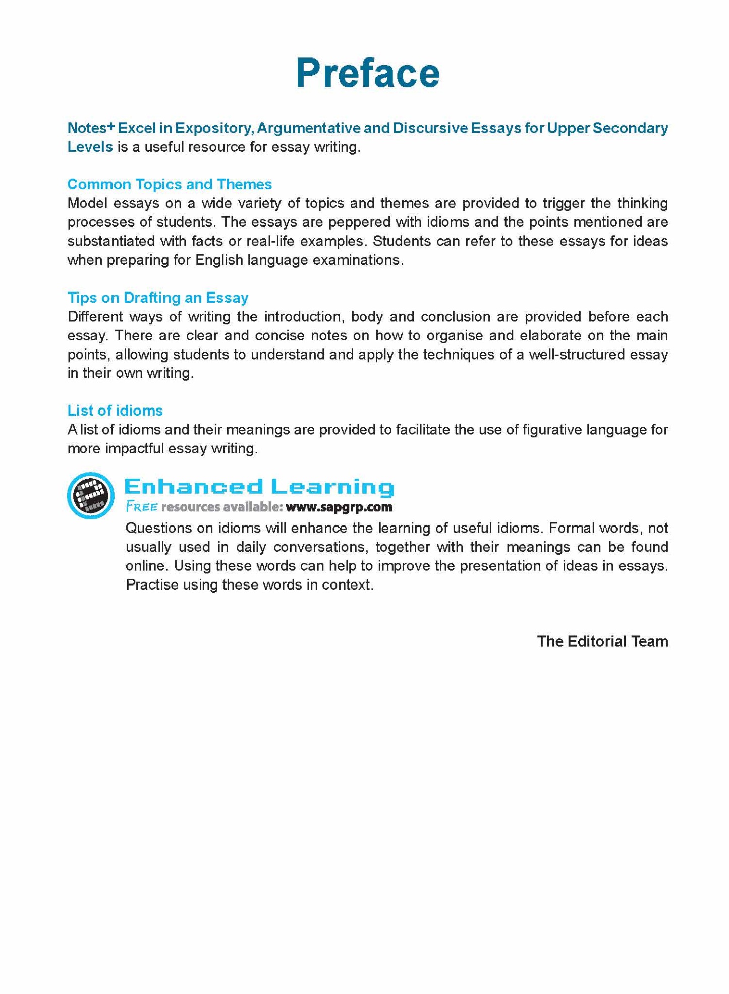 NOTES+ EXCEL IN EXPOSITORY, ARGUMENTATIVE AND DISCURSIVE ESSAYS For Upper Secondary Levels