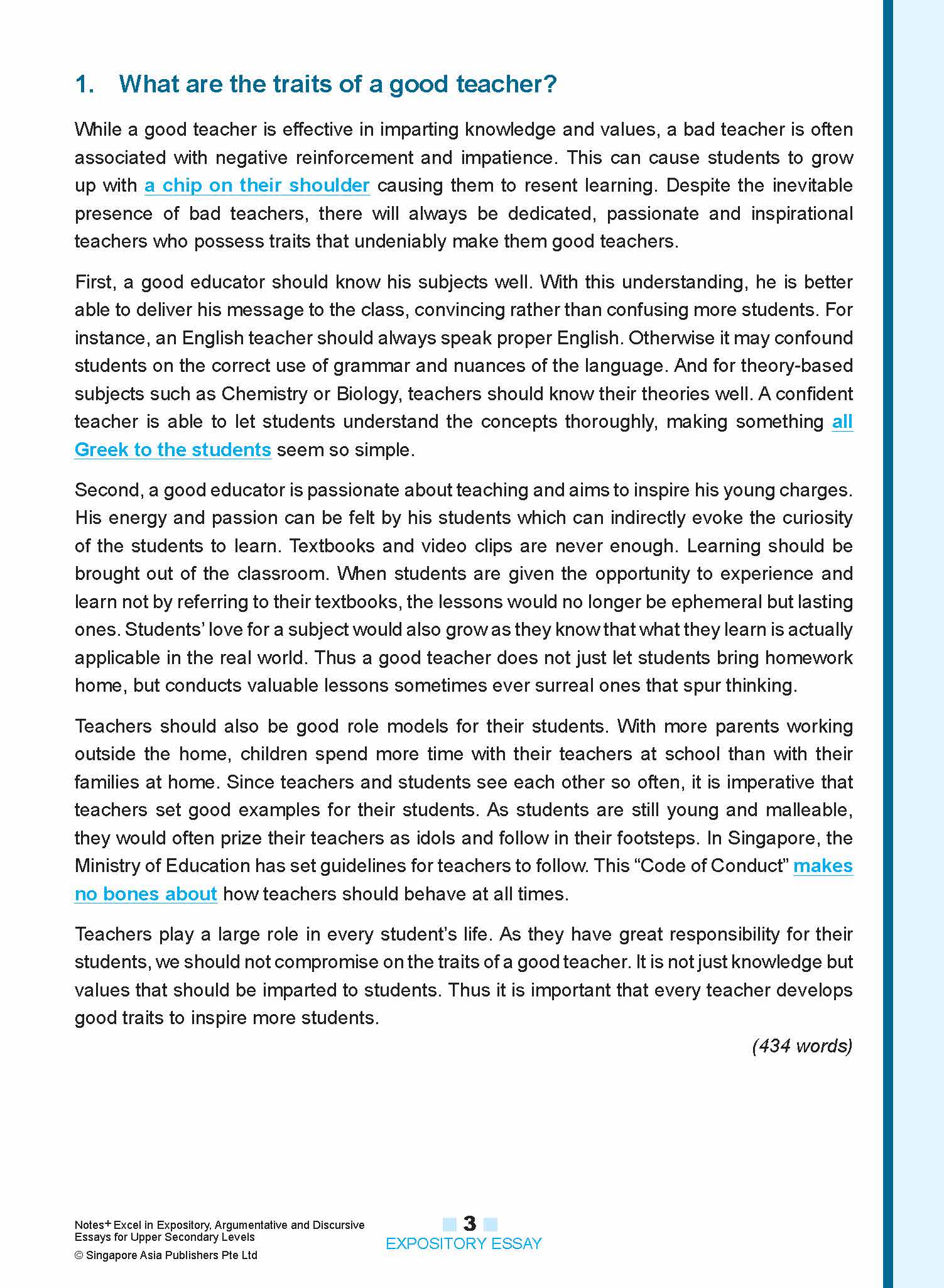 NOTES+ EXCEL IN EXPOSITORY, ARGUMENTATIVE AND DISCURSIVE ESSAYS For Upper Secondary Levels