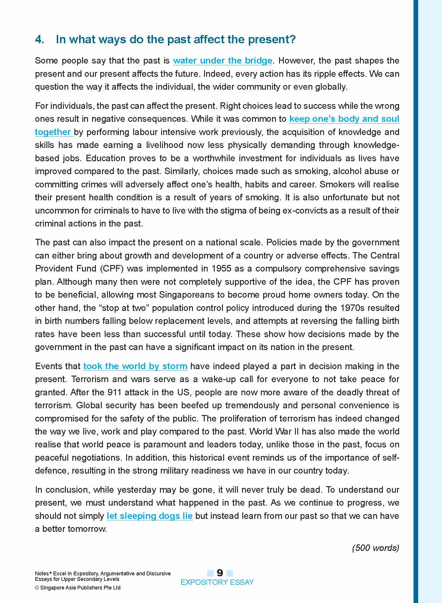 NOTES+ EXCEL IN EXPOSITORY, ARGUMENTATIVE AND DISCURSIVE ESSAYS For Upper Secondary Levels